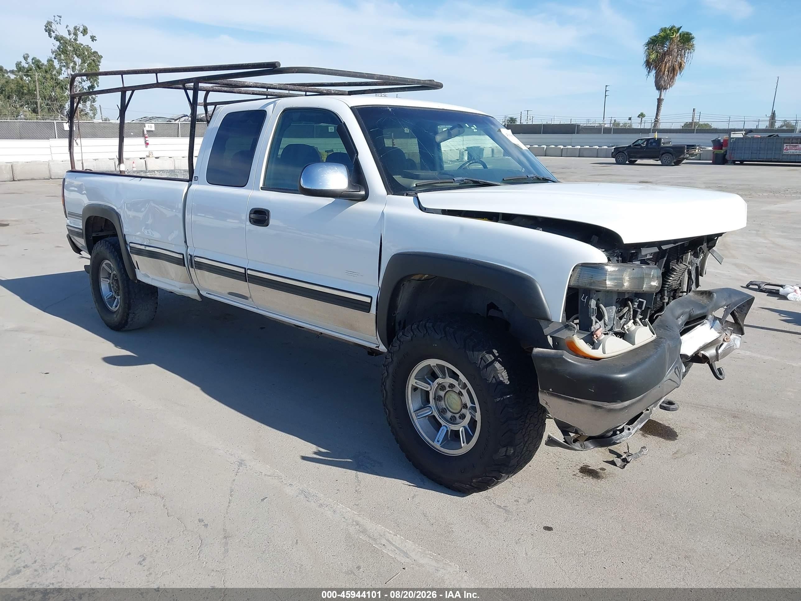 2001 Chevrolet Silverado 2500hd Ls White vin: 1GCHK29161E229209