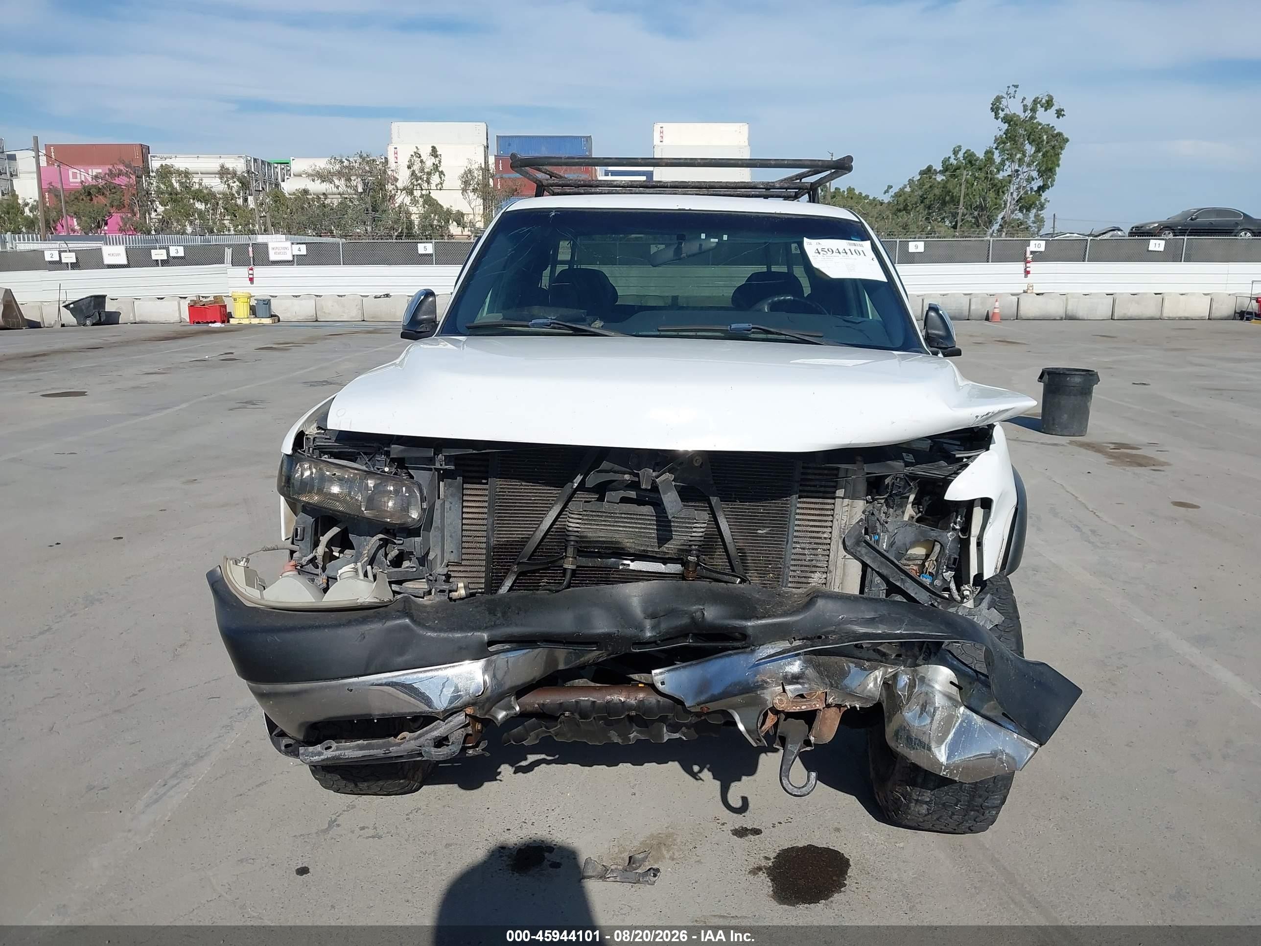 2001 Chevrolet Silverado 2500hd Ls White vin: 1GCHK29161E229209
