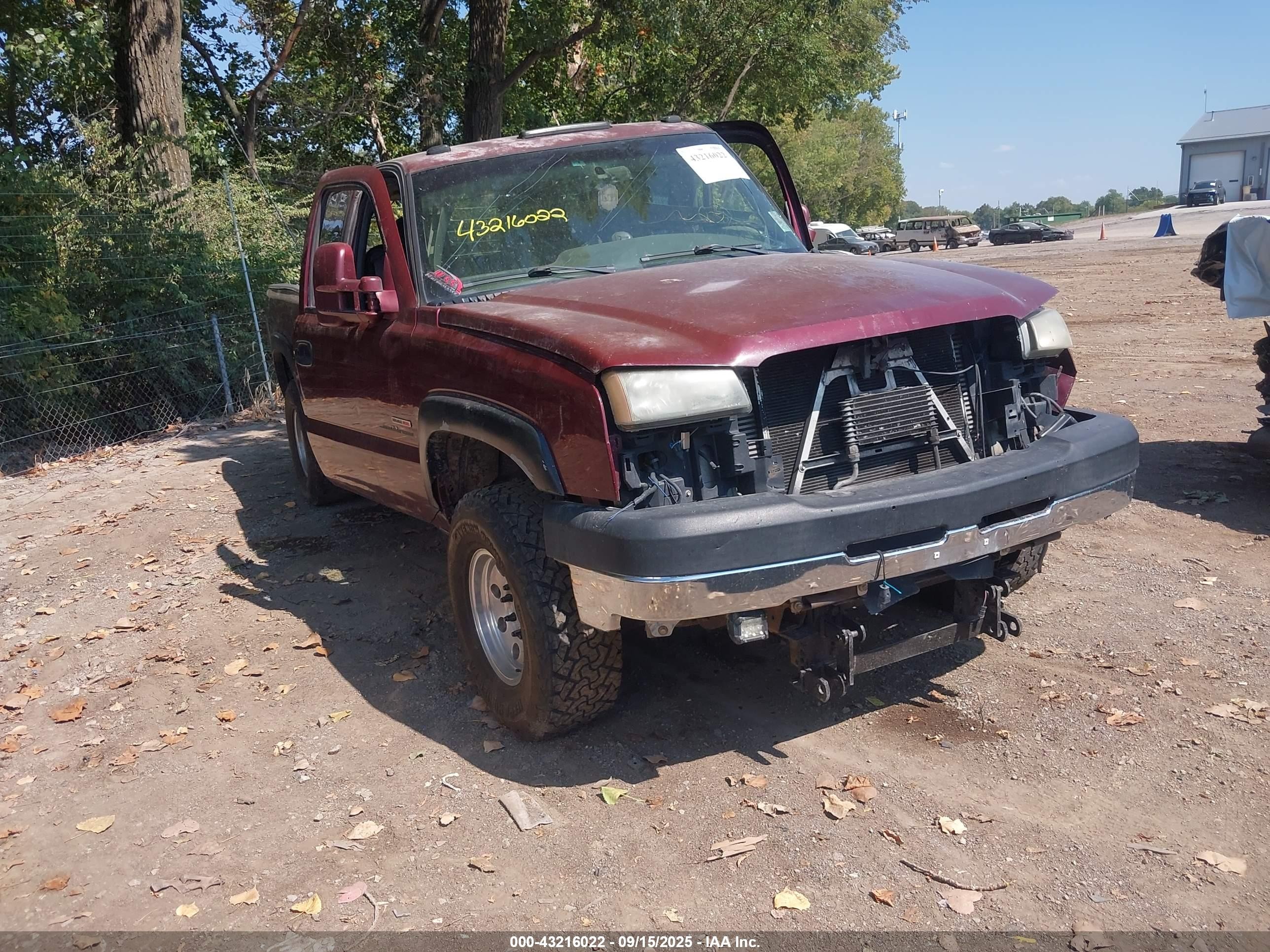 2003 Chevrolet Silverado 2500hd Ls Maroon vin: 1GCHK29163E325442