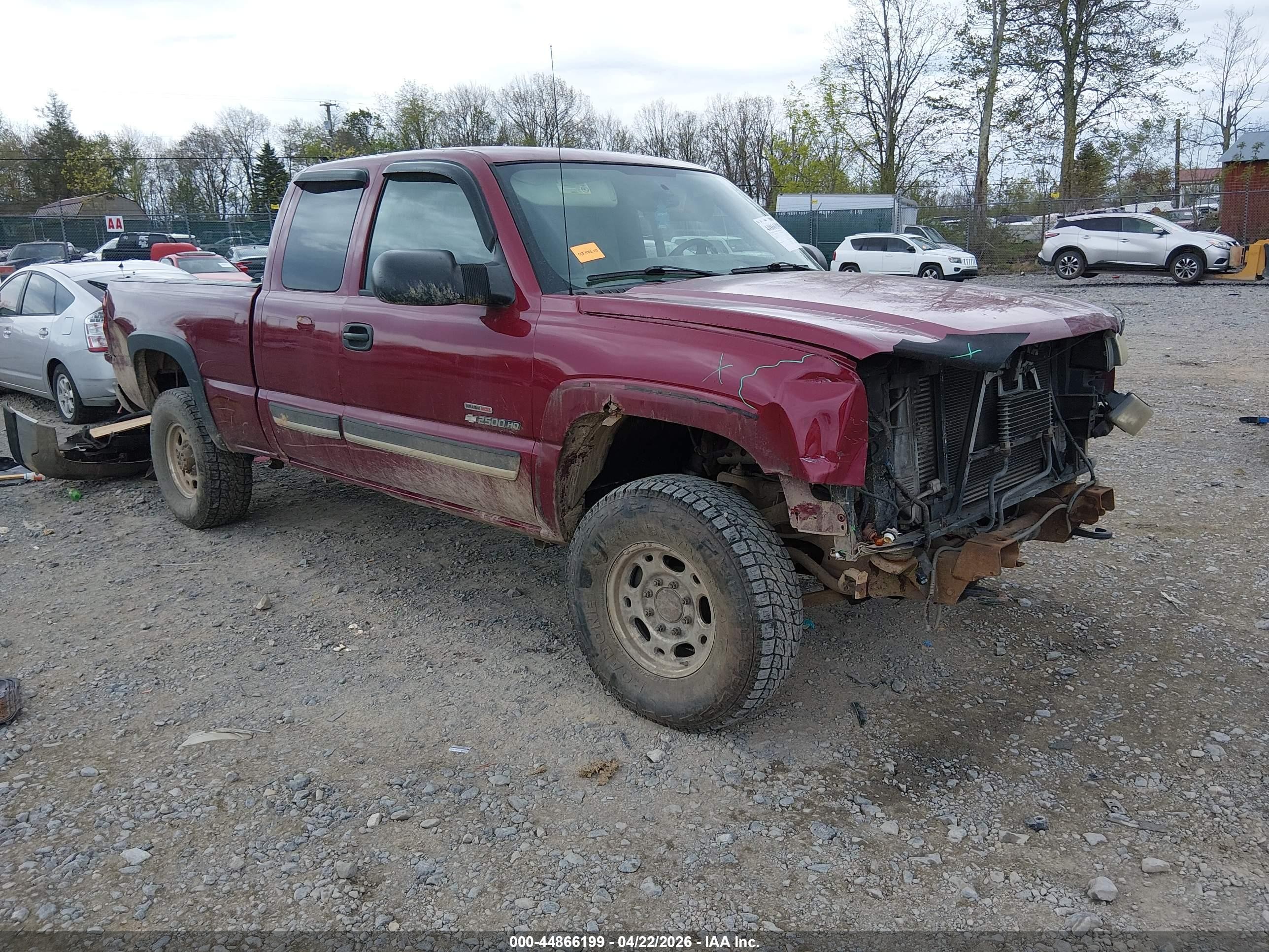 2004 Chevrolet Silverado 2500hd Ls Темно-бордовый vin: 1GCHK29184E134977