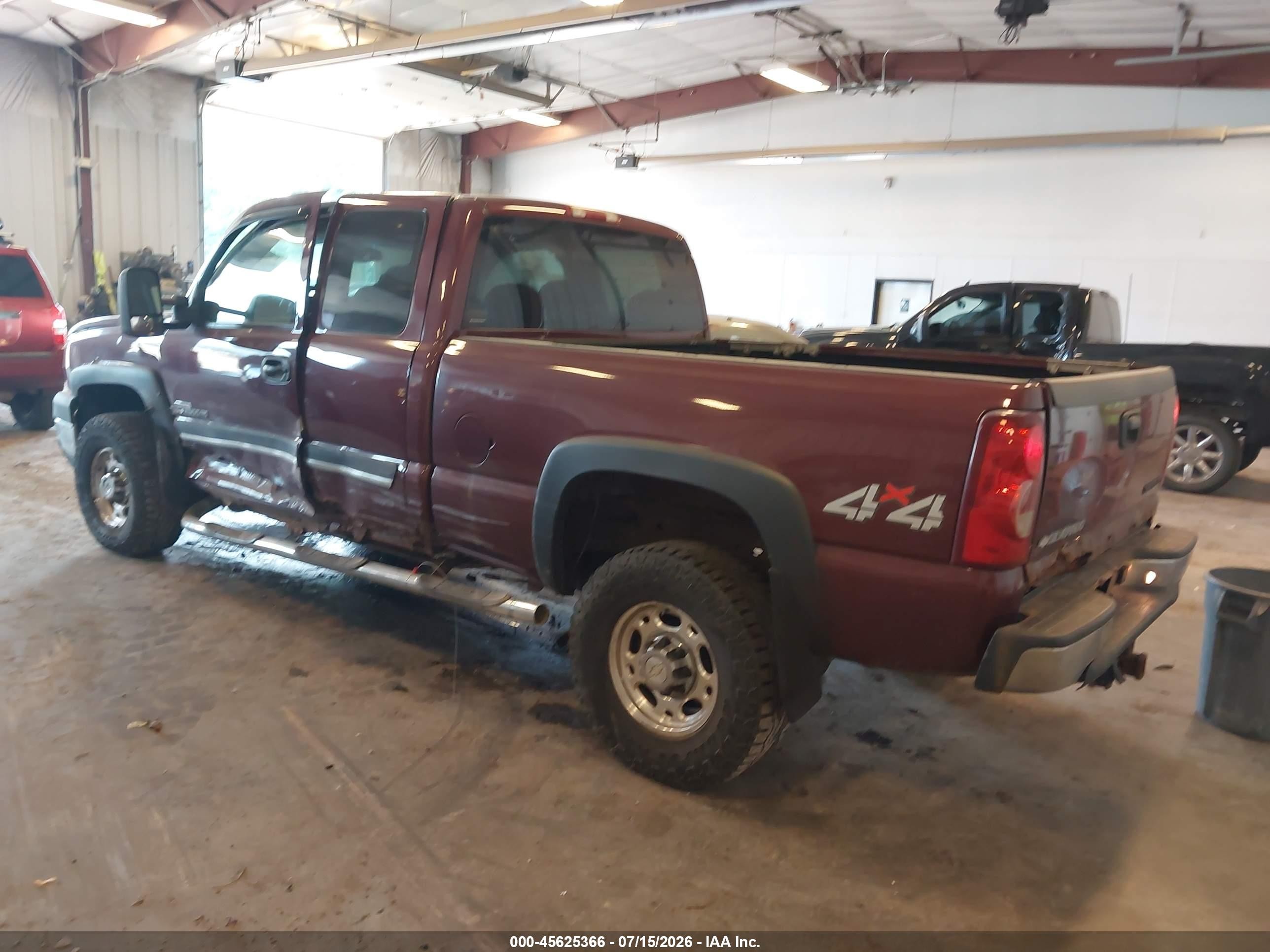 2003 Chevrolet Silverado 2500hd Ls Burgundy vin: 1GCHK29193E369130