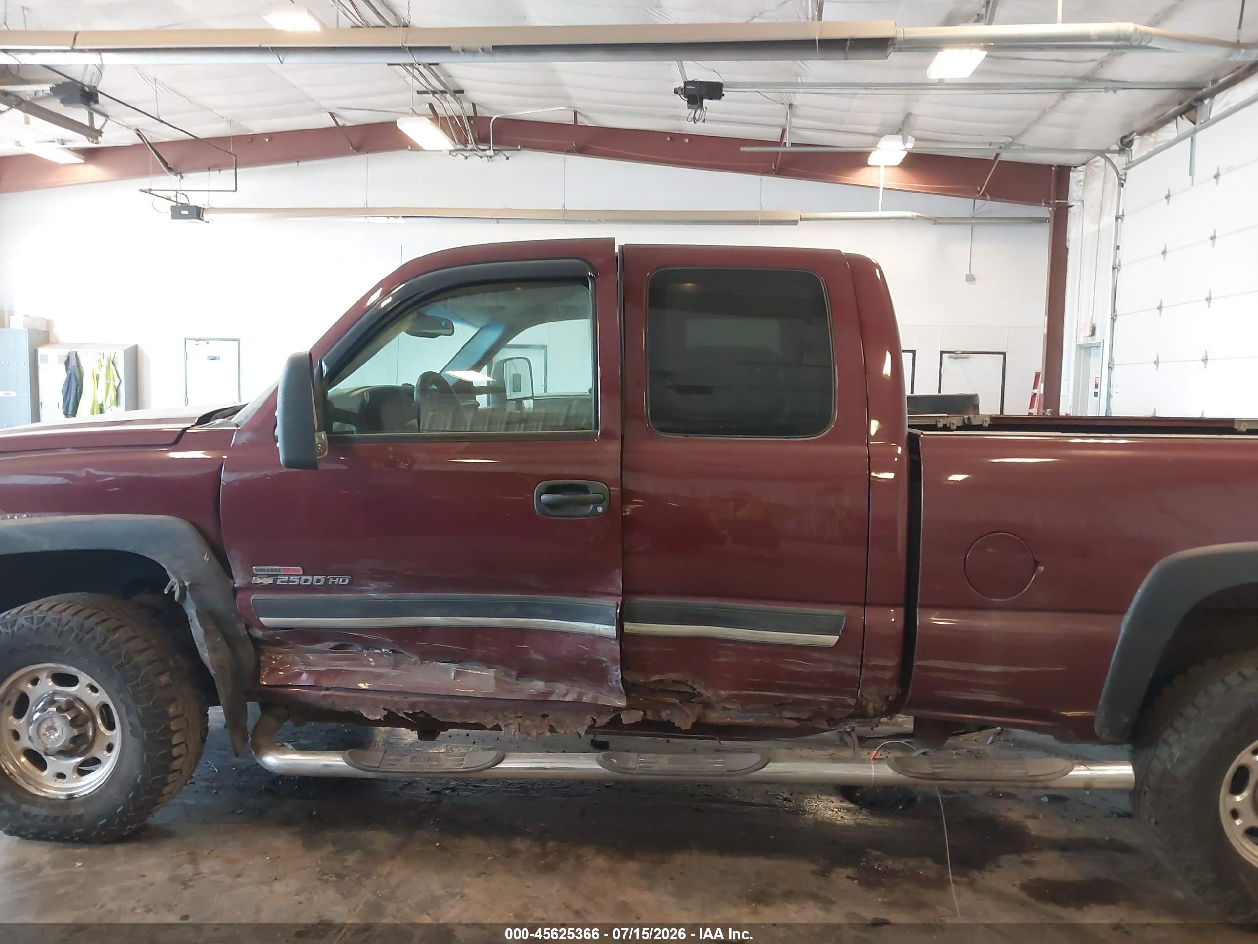 2003 Chevrolet Silverado 2500hd Ls Burgundy vin: 1GCHK29193E369130