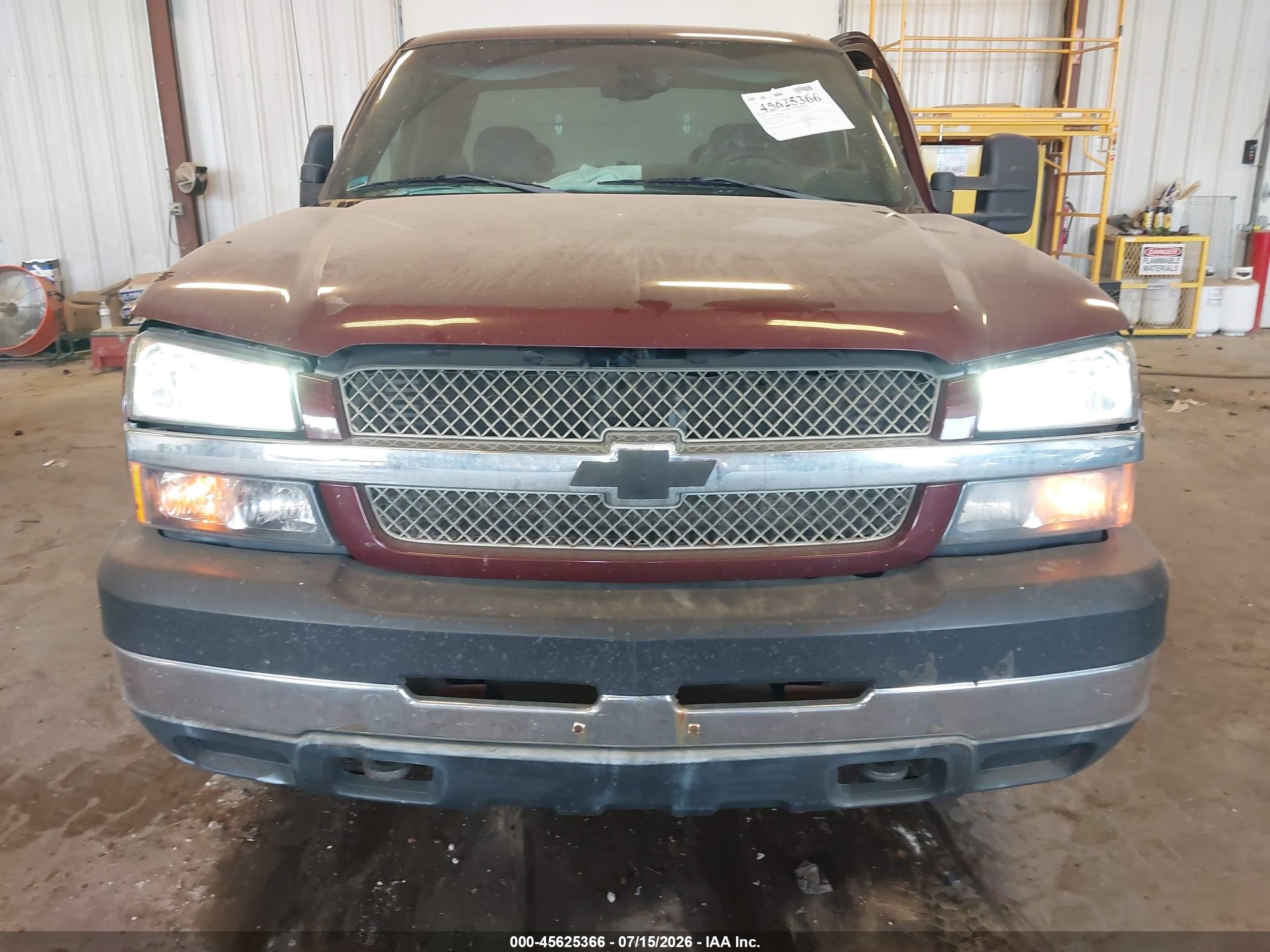 2003 Chevrolet Silverado 2500hd Ls Burgundy vin: 1GCHK29193E369130