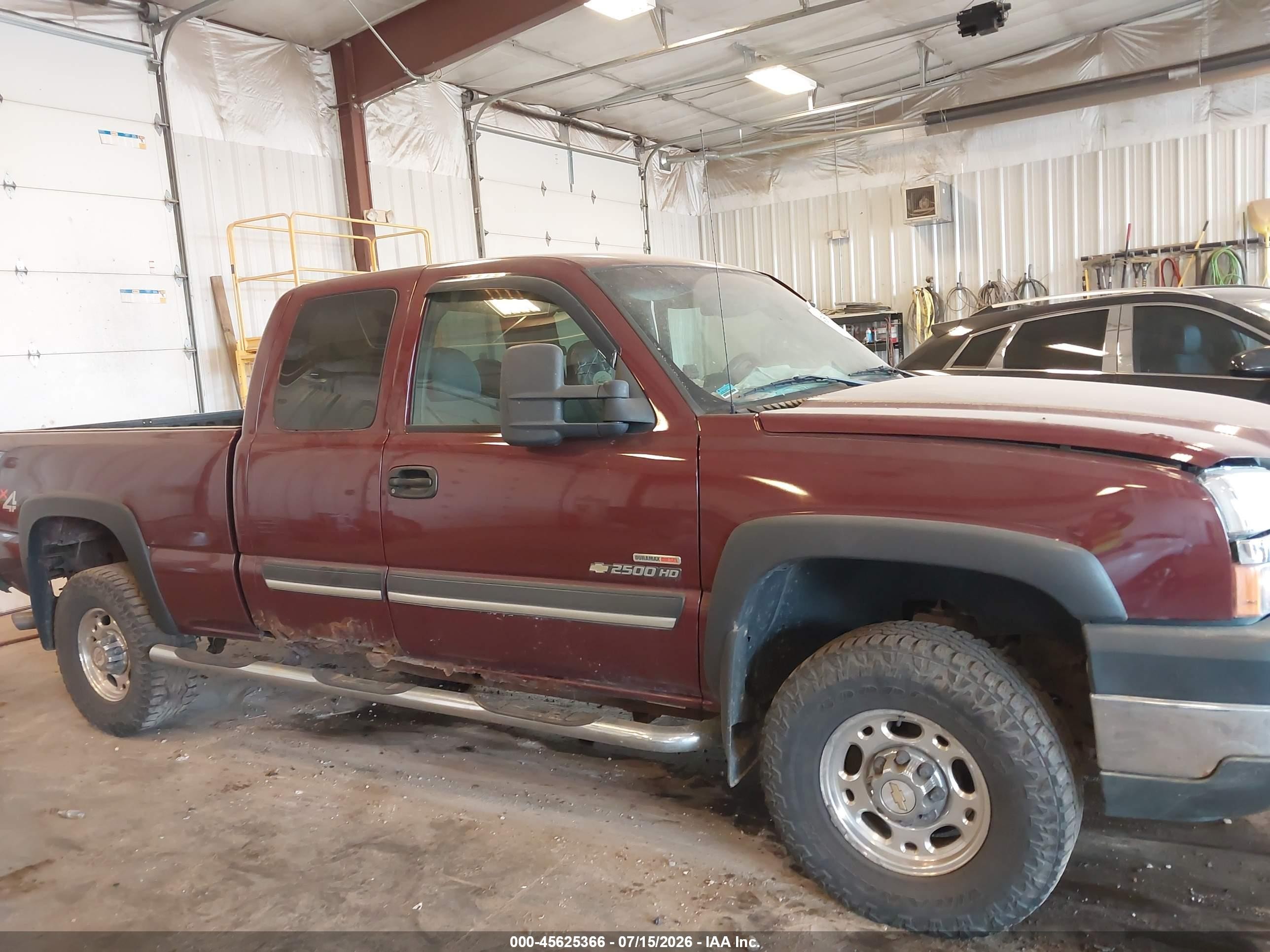2003 Chevrolet Silverado 2500hd Ls Burgundy vin: 1GCHK29193E369130