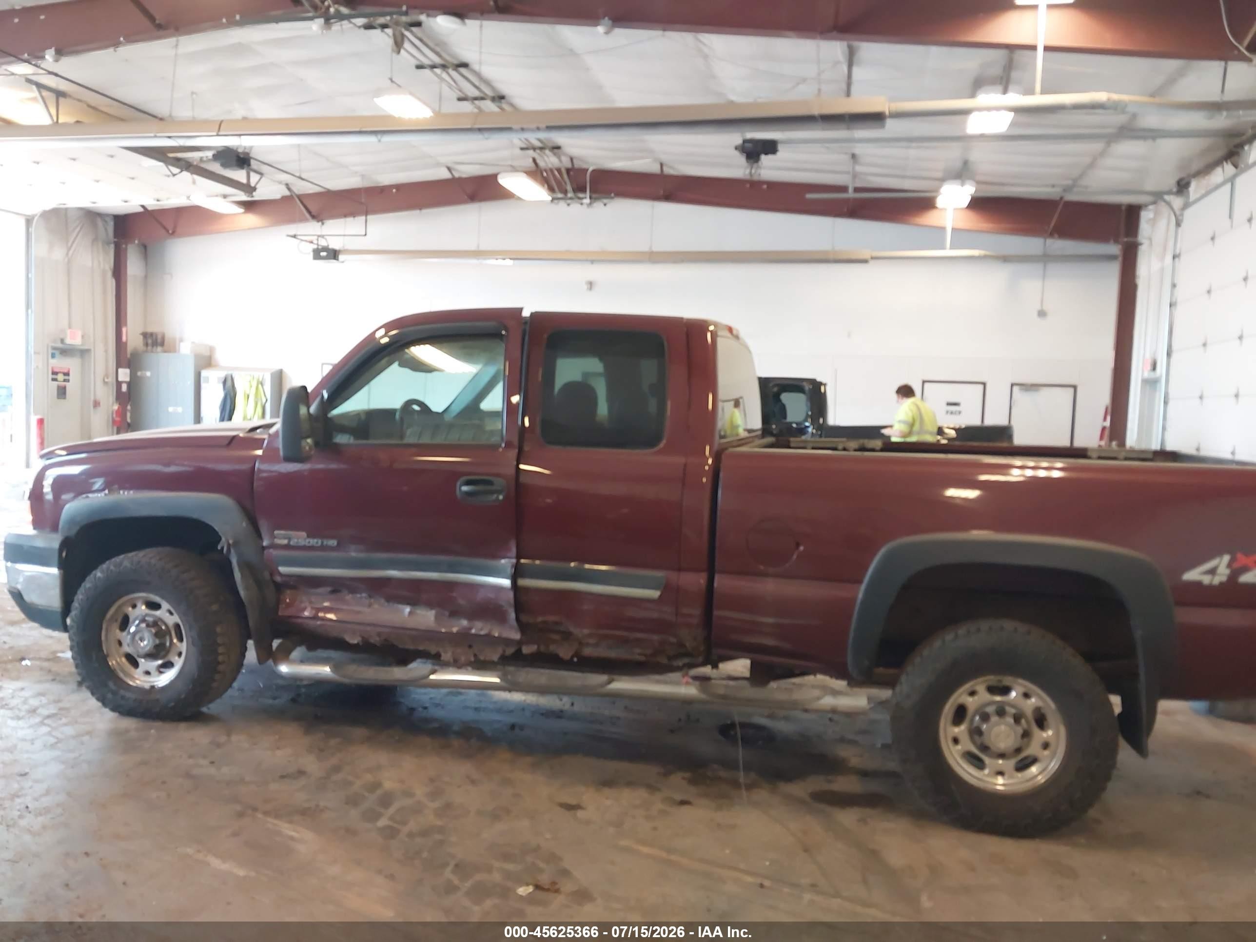 2003 Chevrolet Silverado 2500hd Ls Burgundy vin: 1GCHK29193E369130