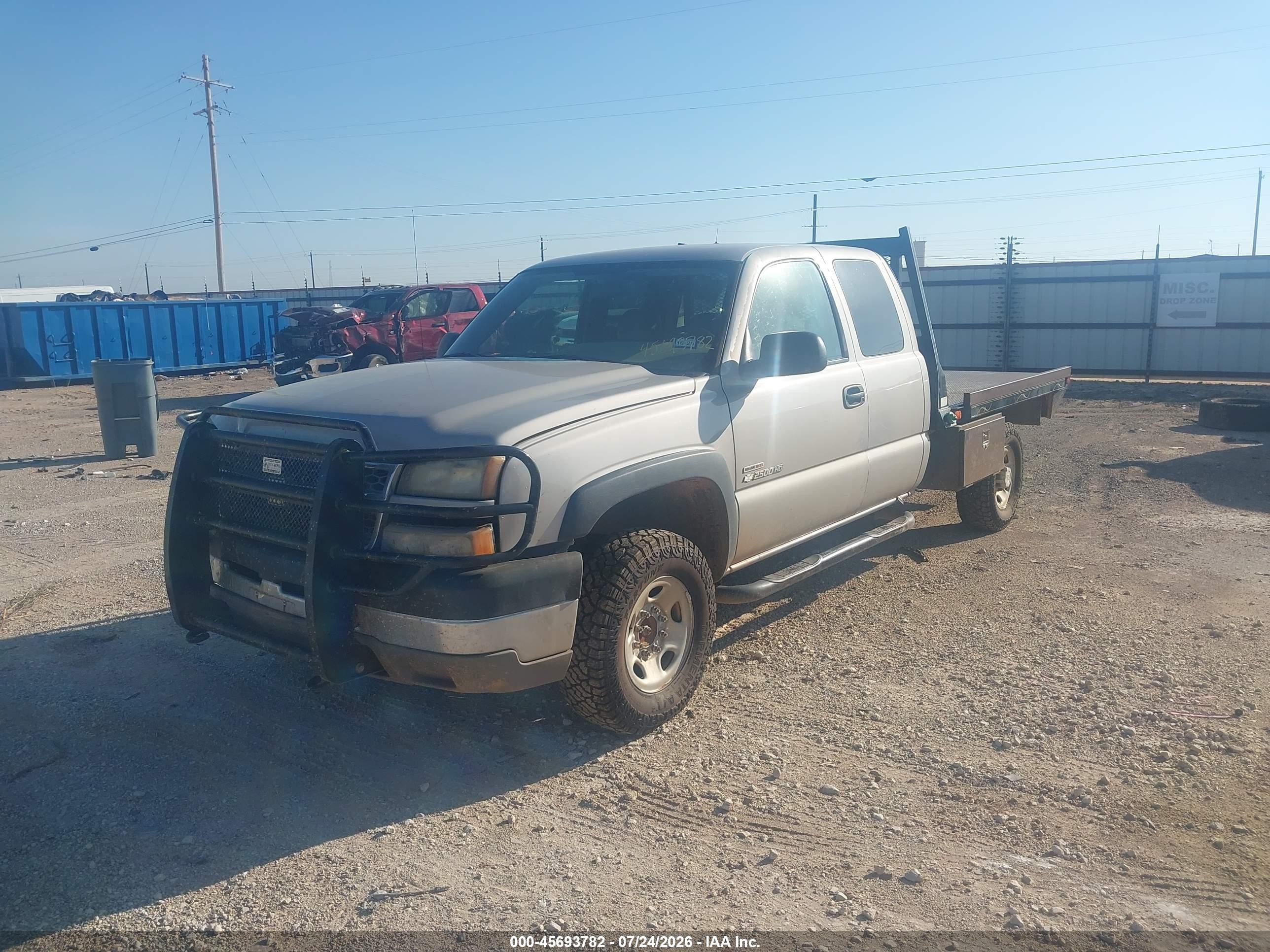 2005 Chevrolet Silverado 2500hd Work Truck Gray vin: 1GCHK29205E119173