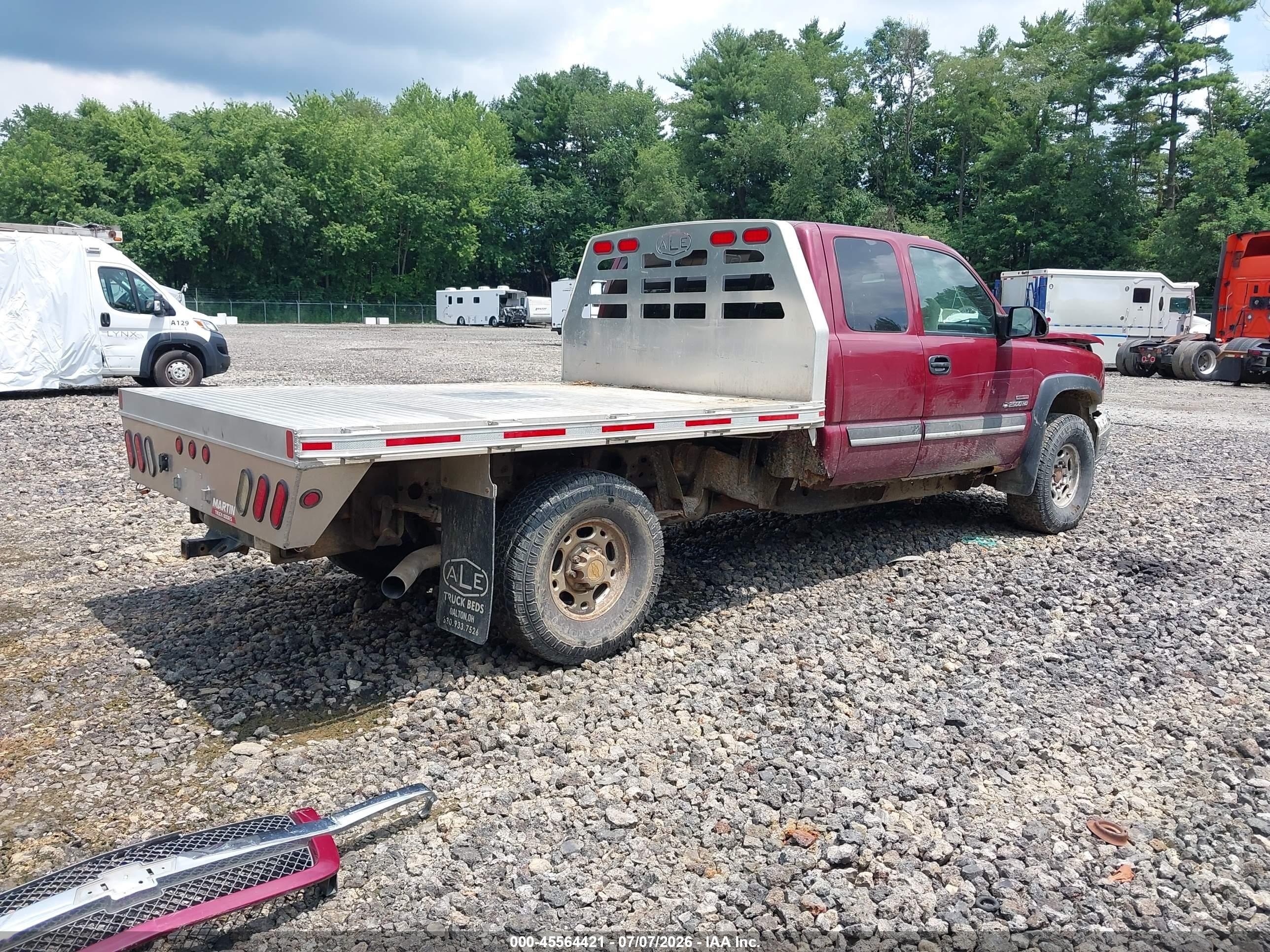 2004 Chevrolet Silverado 2500hd Ls Red vin: 1GCHK29274E396126