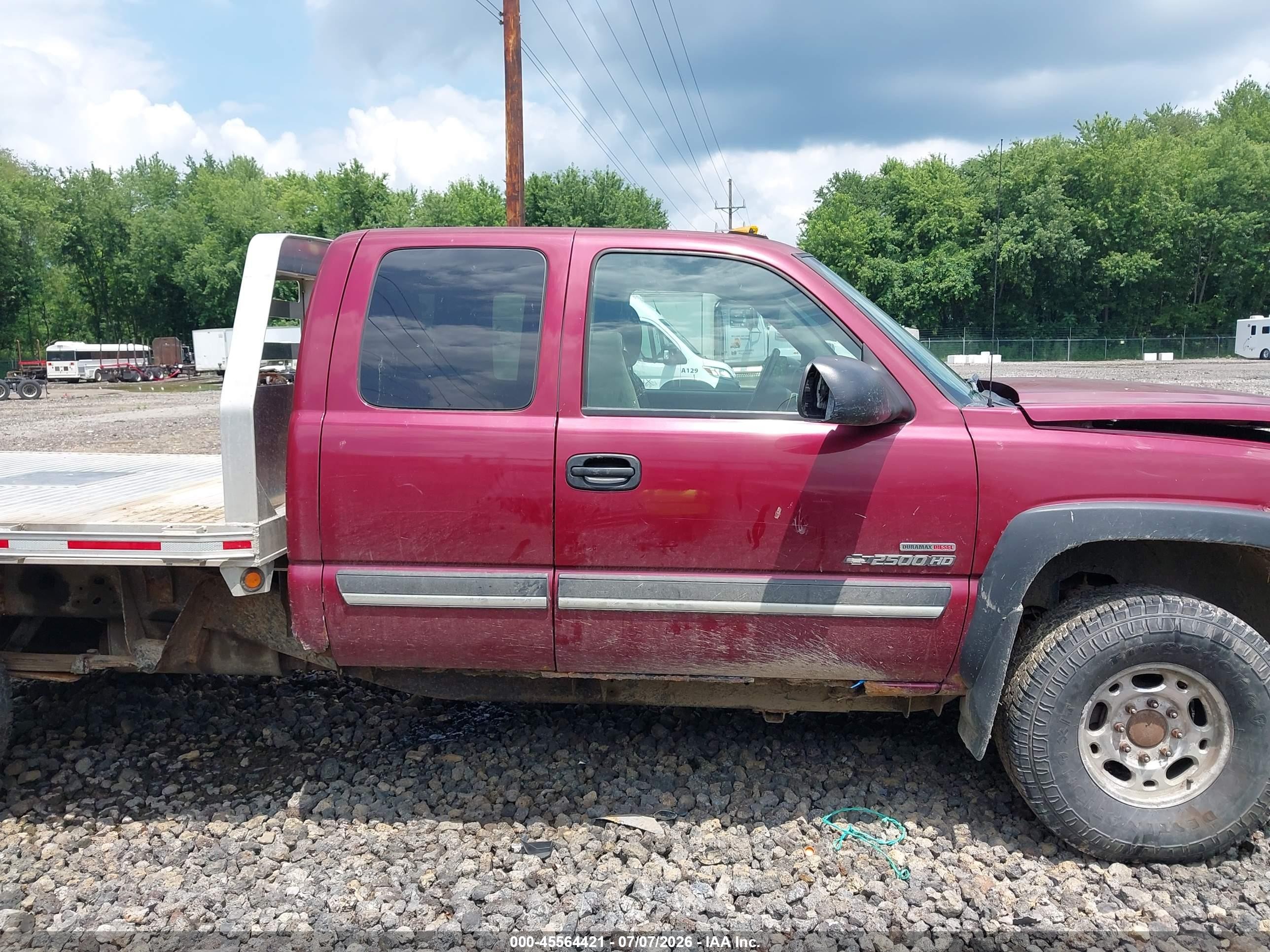 2004 Chevrolet Silverado 2500hd Ls Red vin: 1GCHK29274E396126