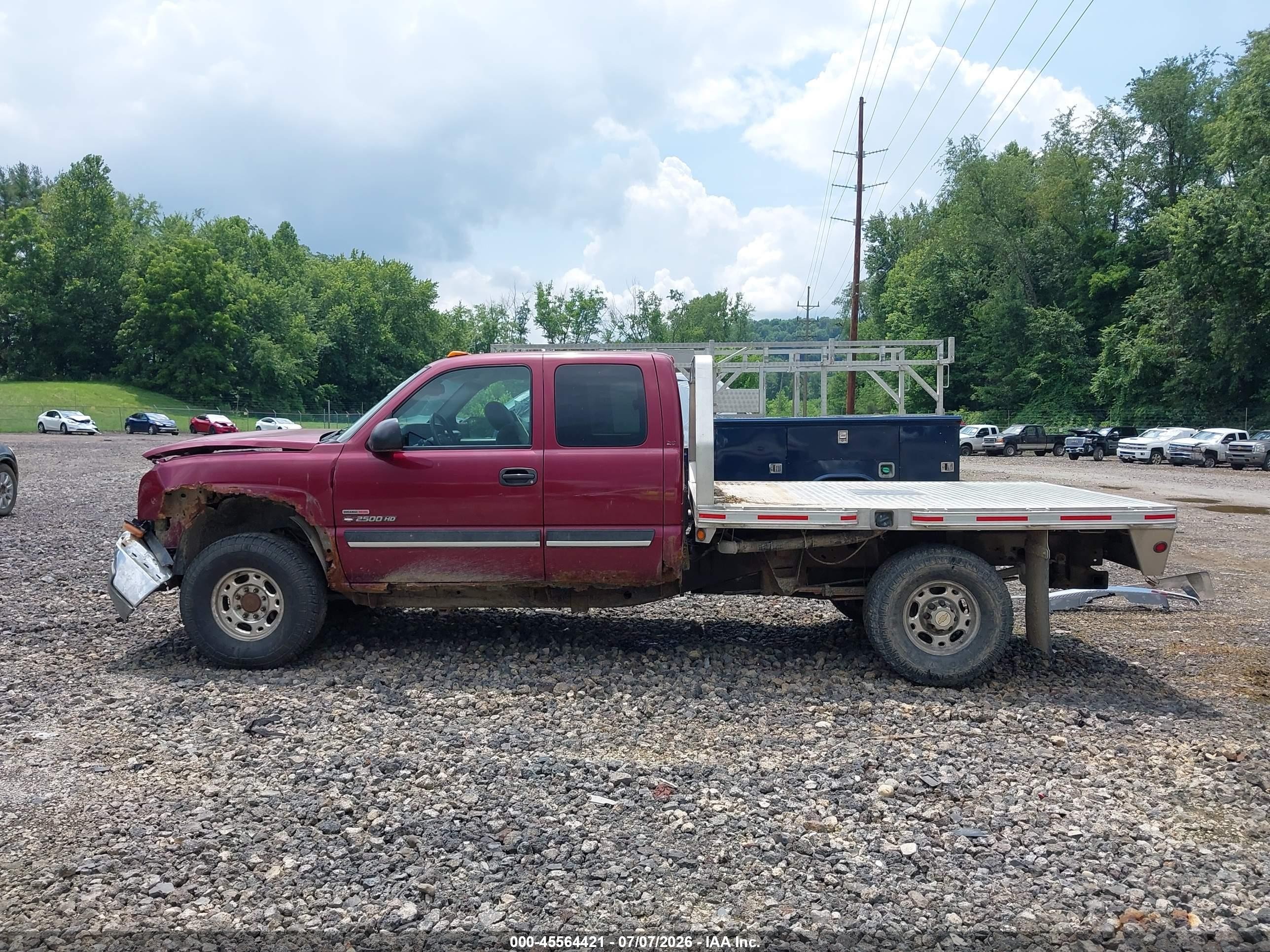 2004 Chevrolet Silverado 2500hd Ls Red vin: 1GCHK29274E396126