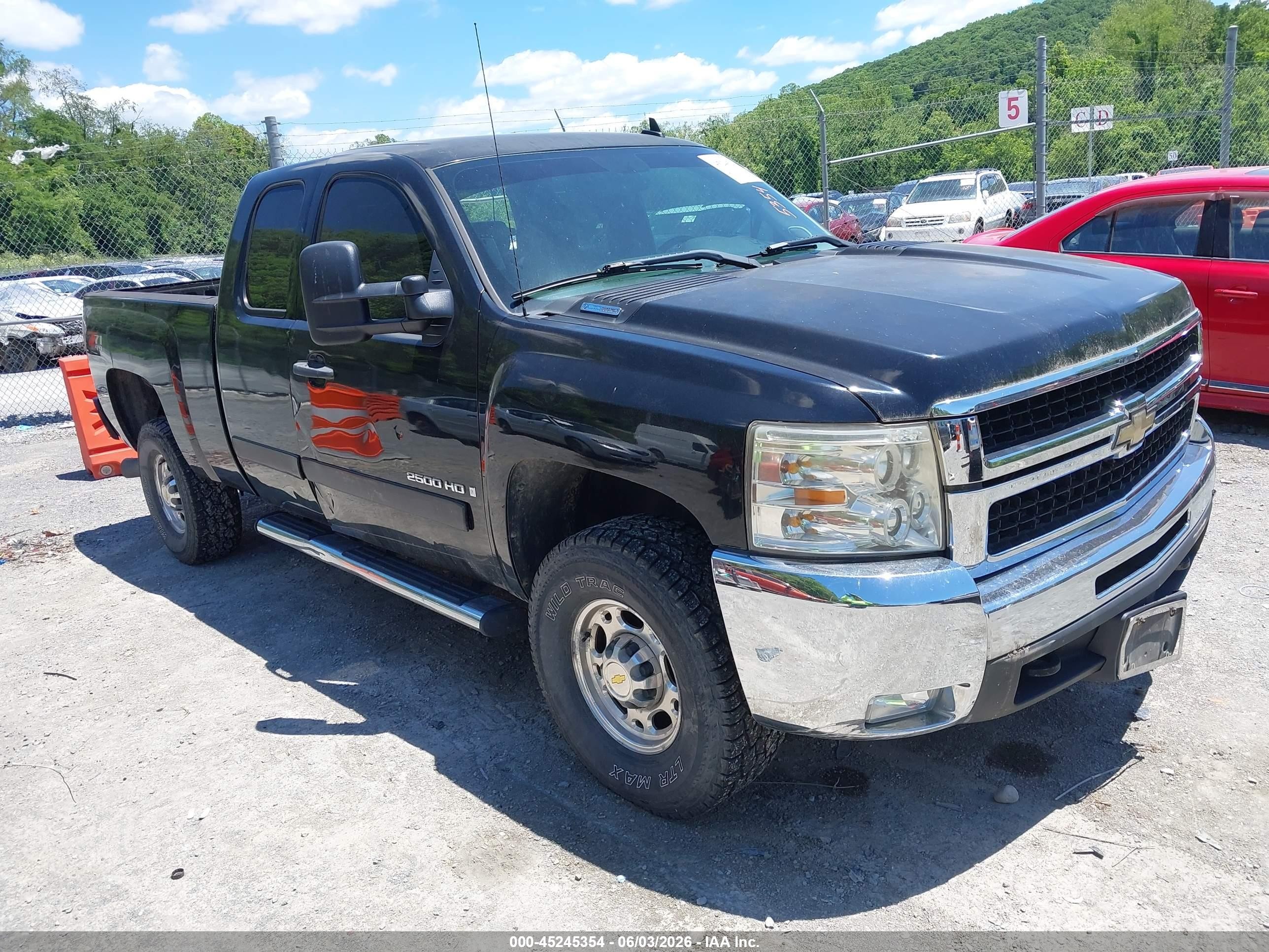 2008 Chevrolet Silverado 2500hd Lt1 Black vin: 1GCHK29618E181687