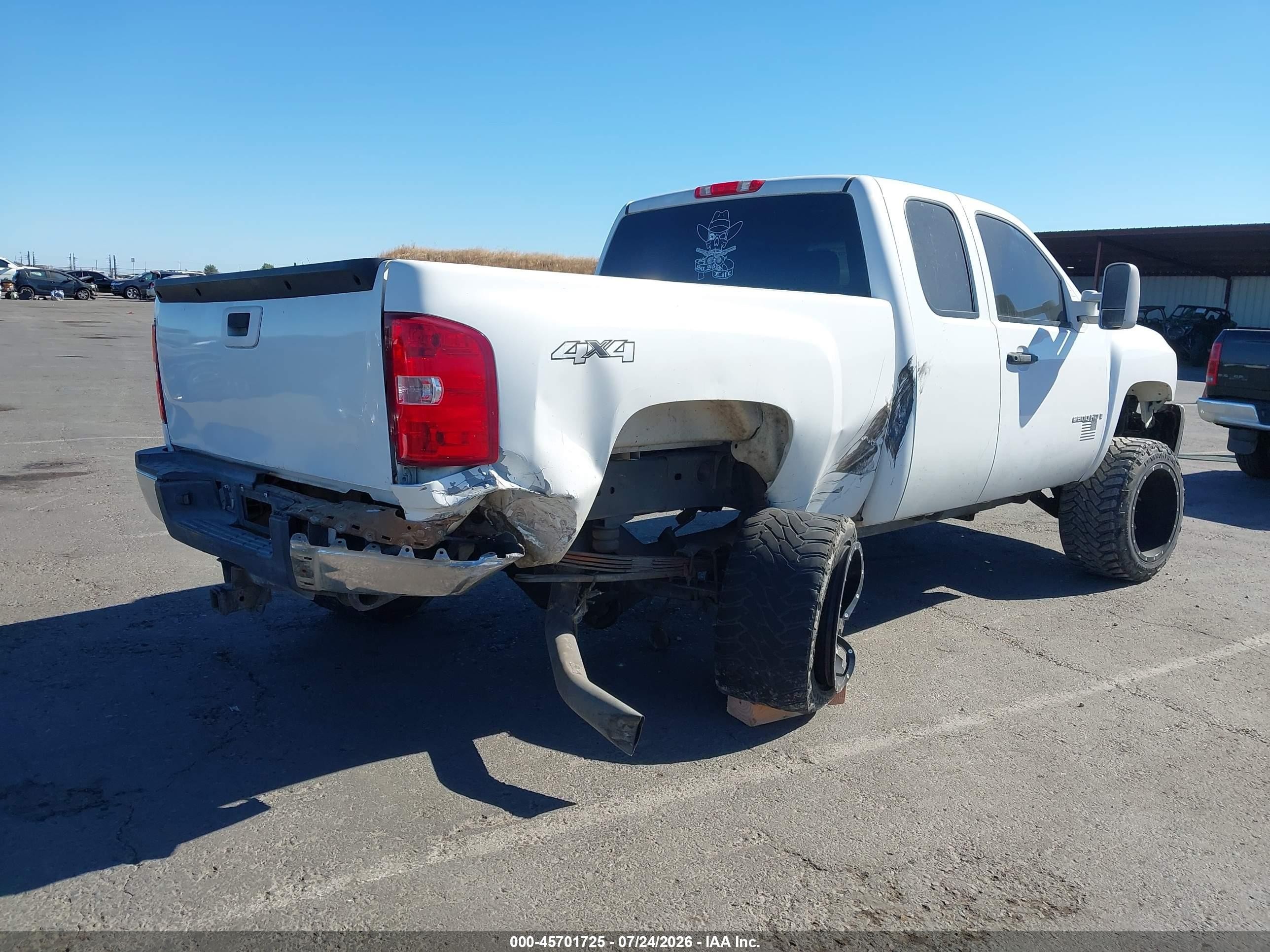2007 Chevrolet Silverado 2500hd Work Truck White vin: 1GCHK29677E577248