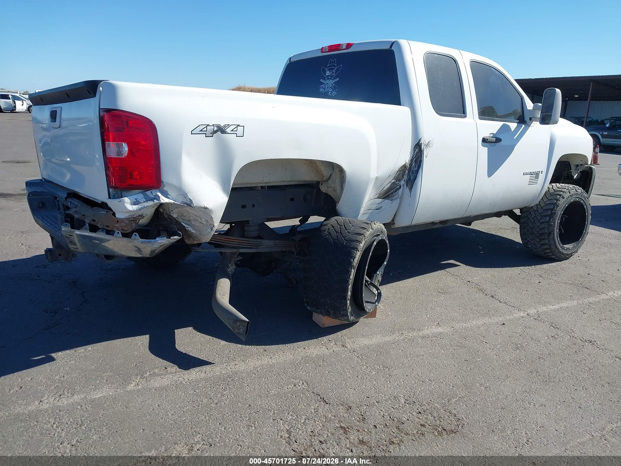 2007 Chevrolet Silverado 2500hd Work Truck White vin: 1GCHK29677E577248