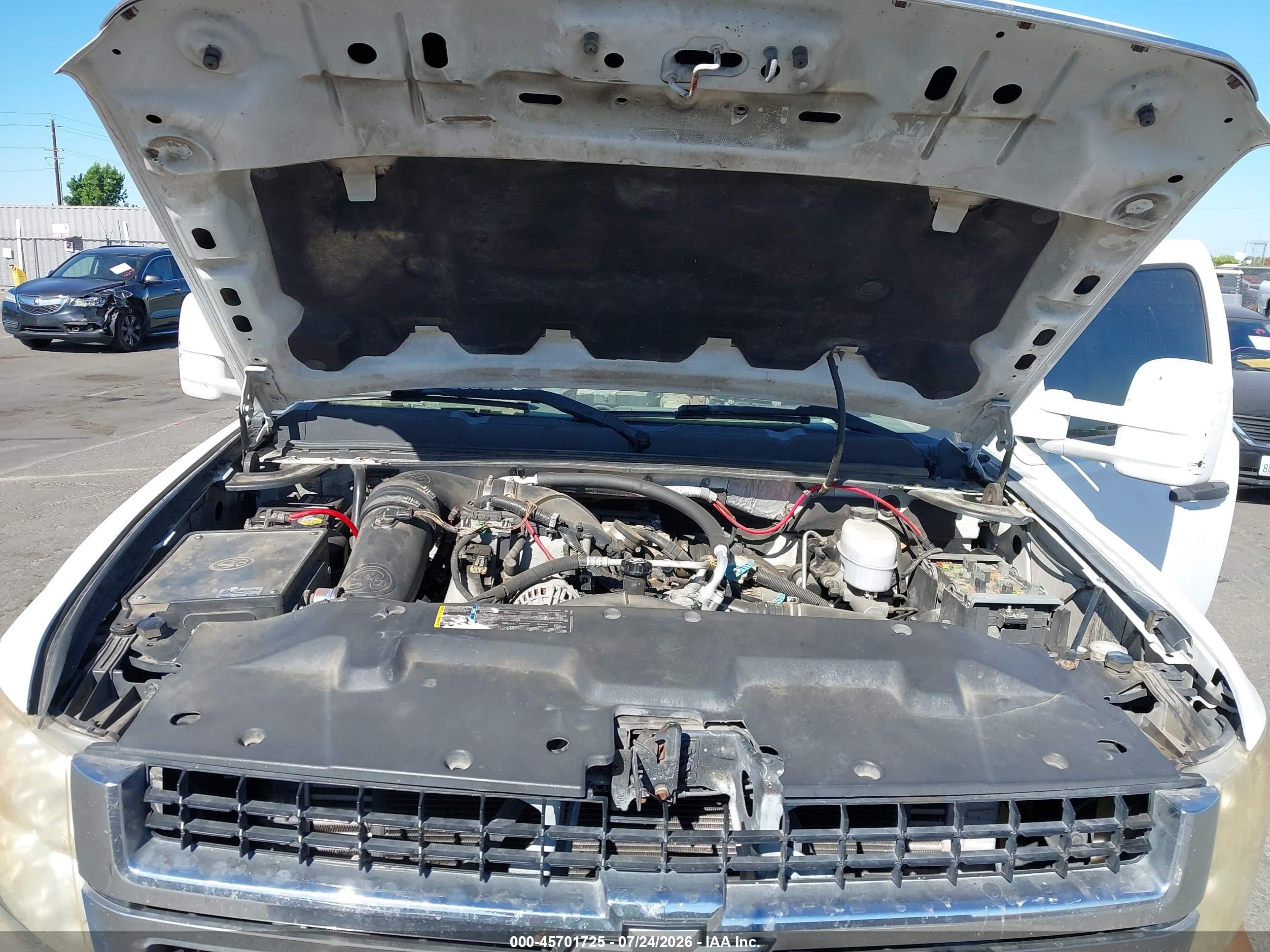 2007 Chevrolet Silverado 2500hd Work Truck White vin: 1GCHK29677E577248