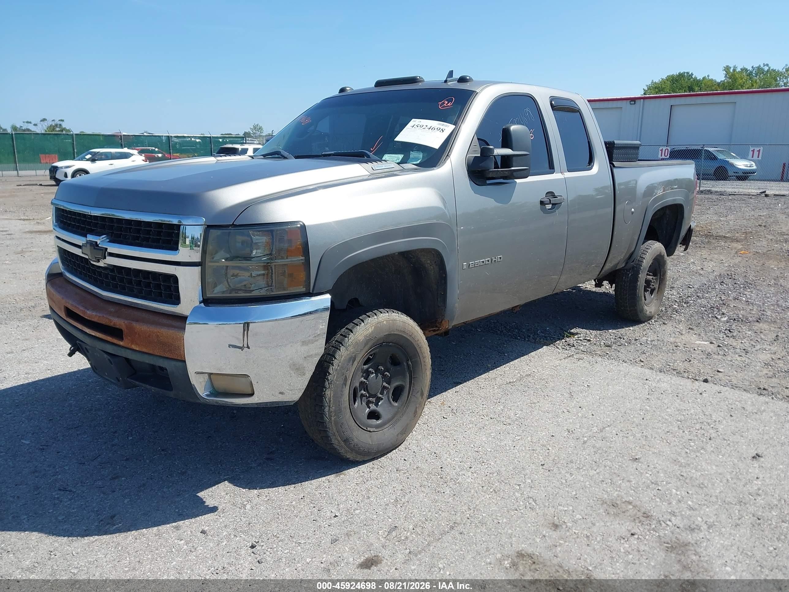2007 Chevrolet Silverado 2500hd Lt1 Gray vin: 1GCHK29697E535678