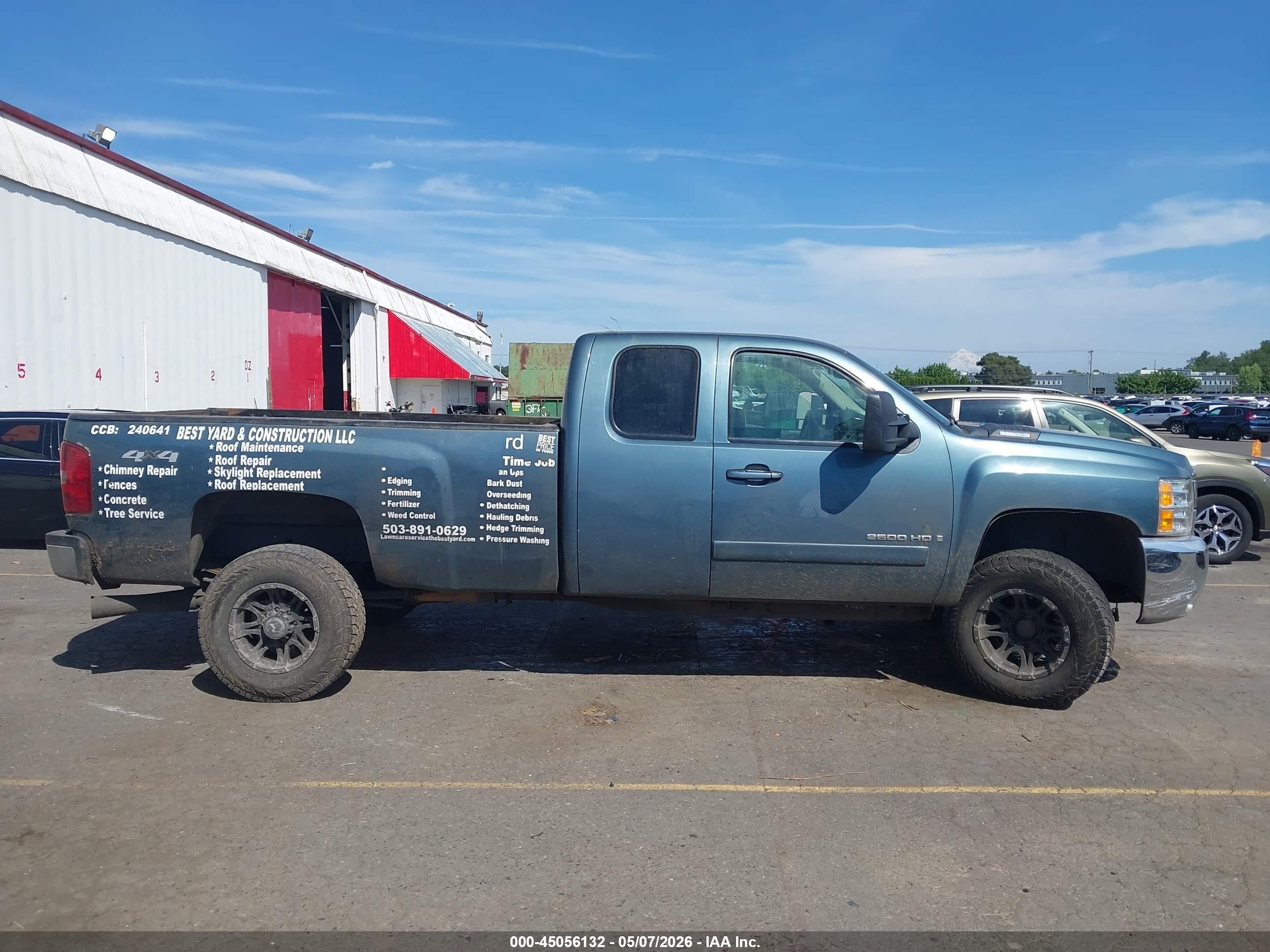 2007 Chevrolet Silverado 2500hd Ltz Light Blue vin: 1GCHK29697E603042