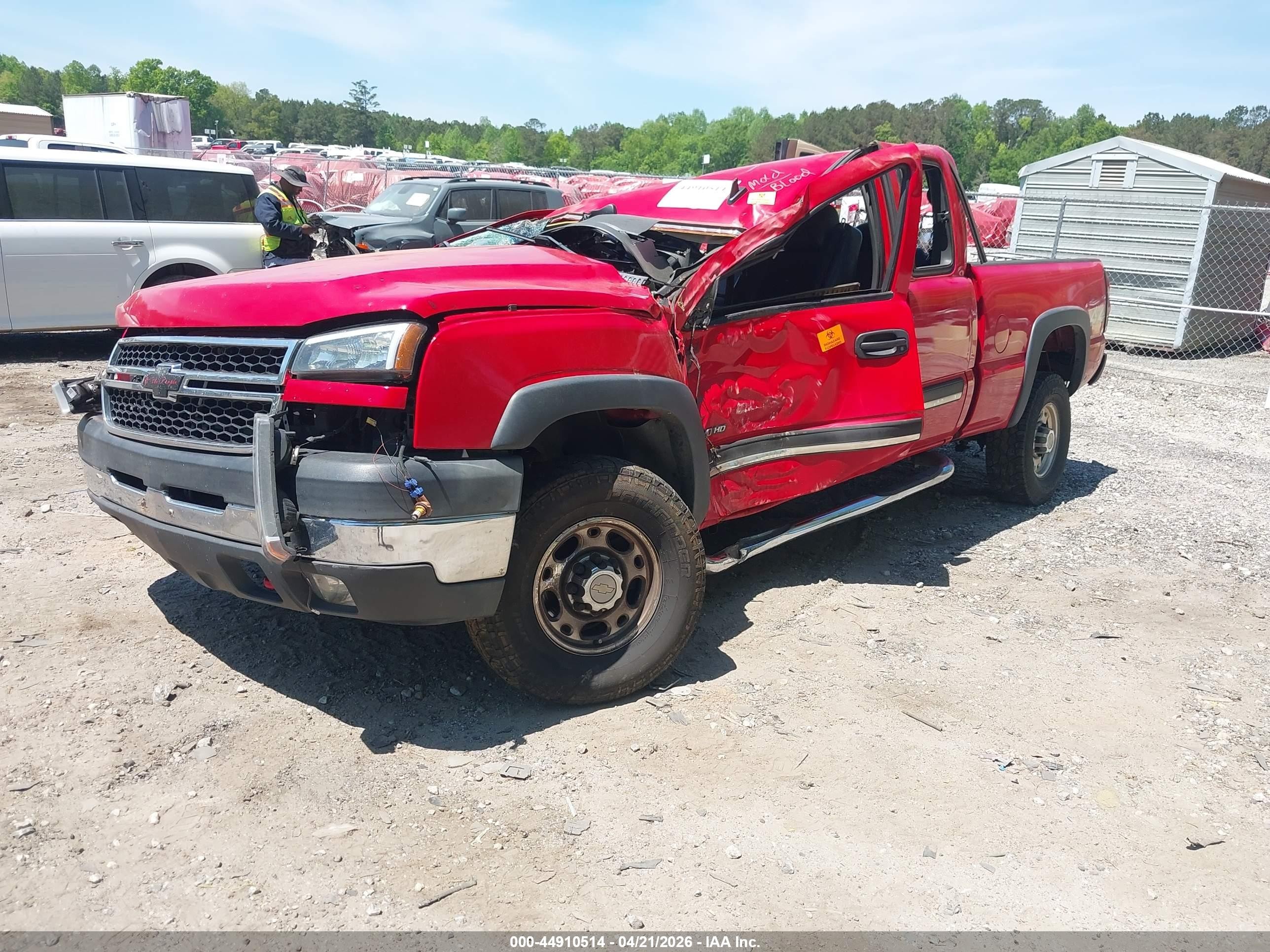 2007 Chevrolet Silverado 2500hd Classic Lt3 Red vin: 1GCHK29D97E107317