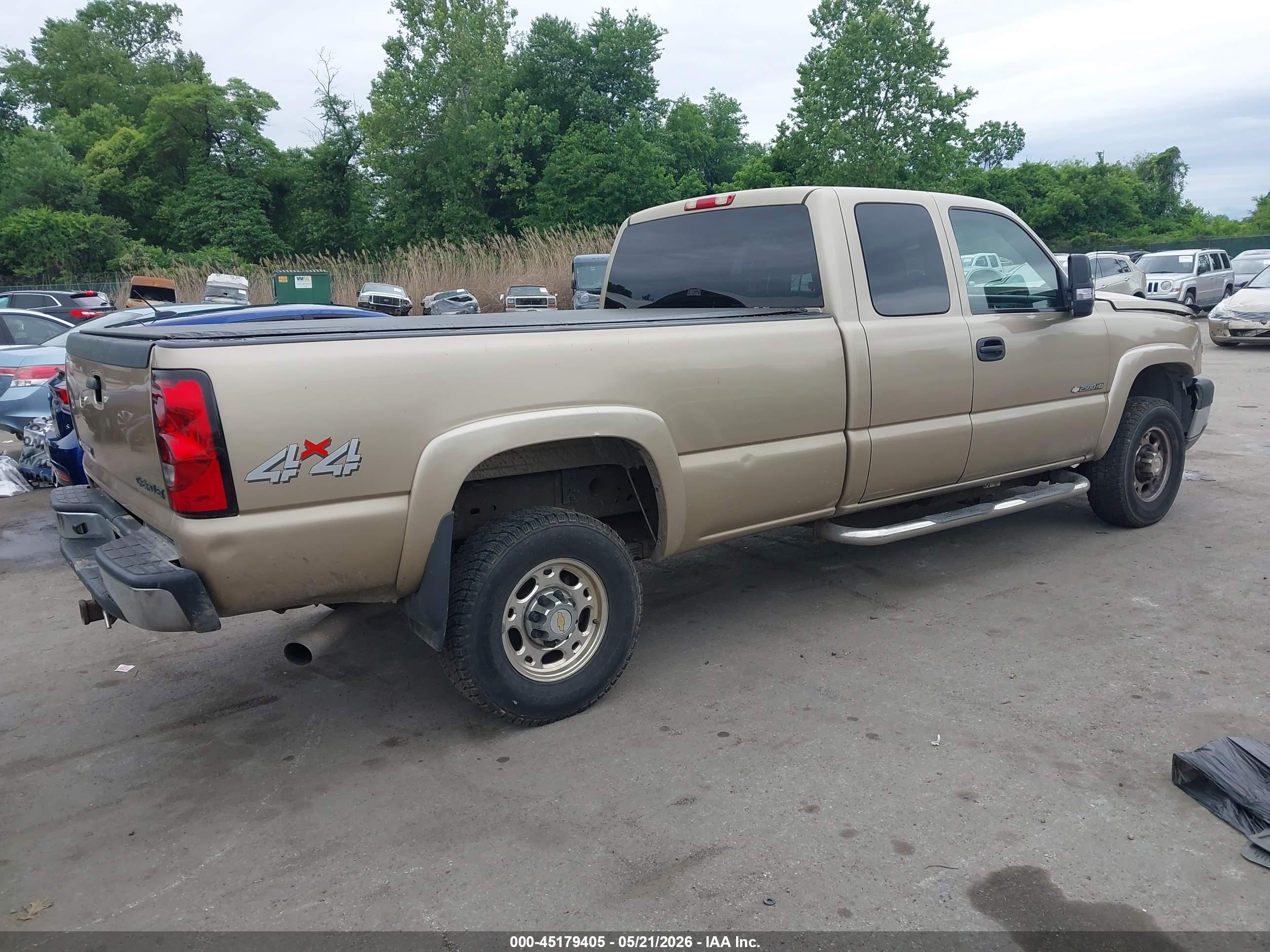 2005 Chevrolet Silverado 2500hd Ls Gold vin: 1GCHK29G25E147472