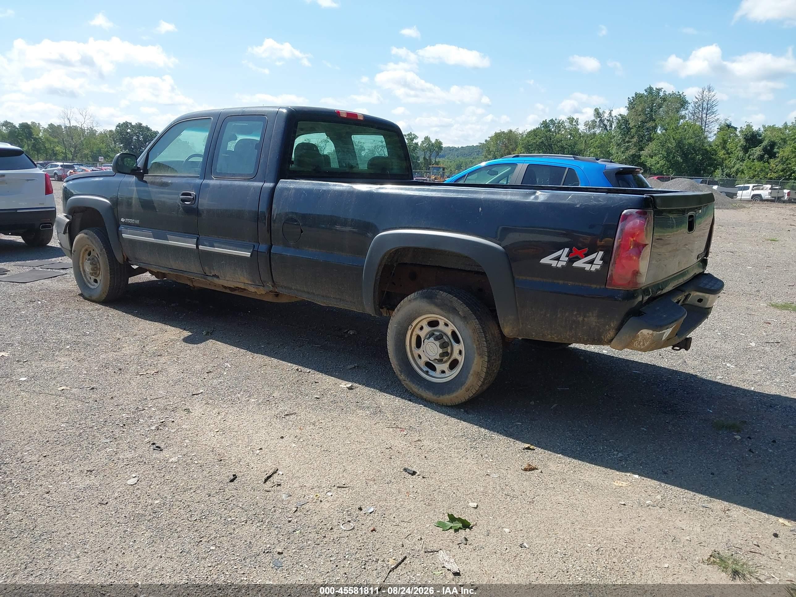2003 Chevrolet Silverado 2500hd Ls Black vin: 1GCHK29G53E102118