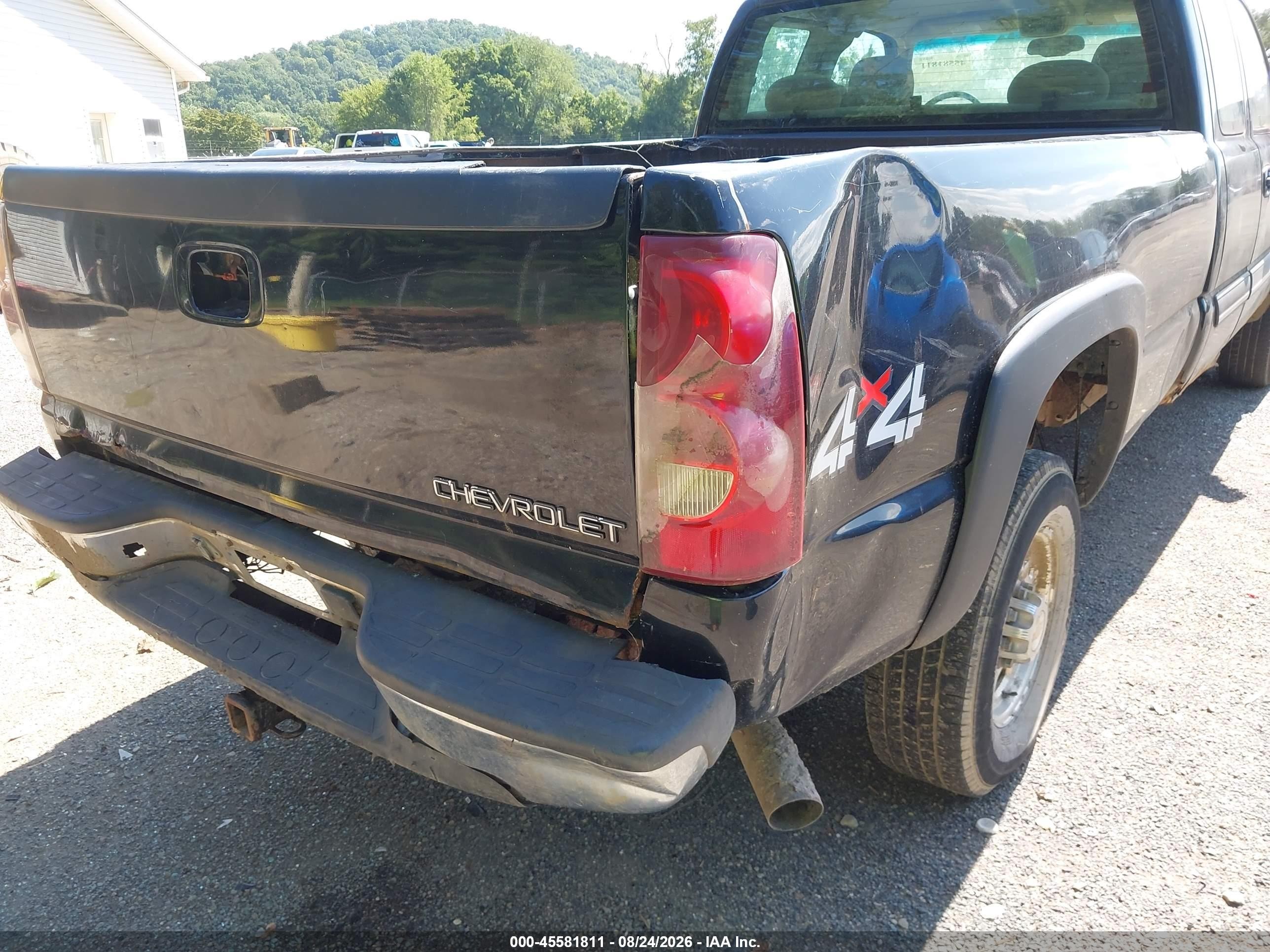 2003 Chevrolet Silverado 2500hd Ls Black vin: 1GCHK29G53E102118