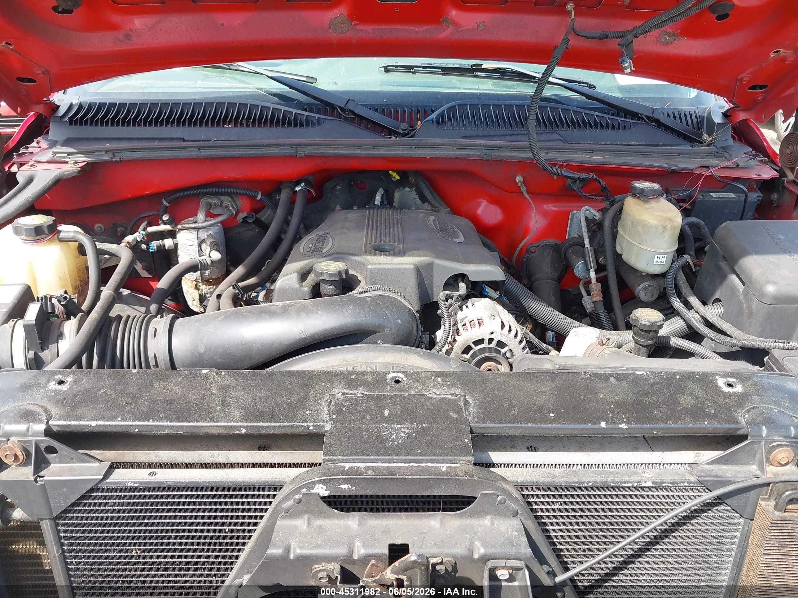 2001 Chevrolet Silverado 2500hd Ls Red vin: 1GCHK29G91E311357