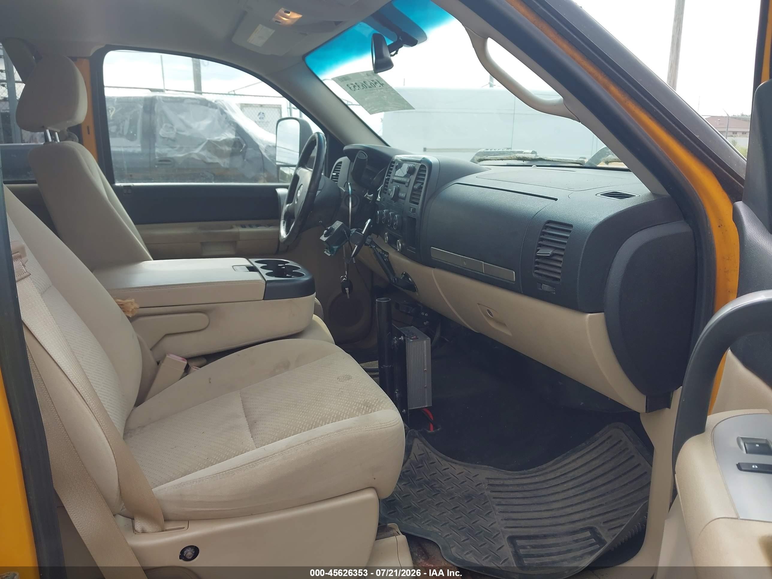 2007 Chevrolet Silverado 2500hd Lt1 Yellow vin: 1GCHK29K07E579243