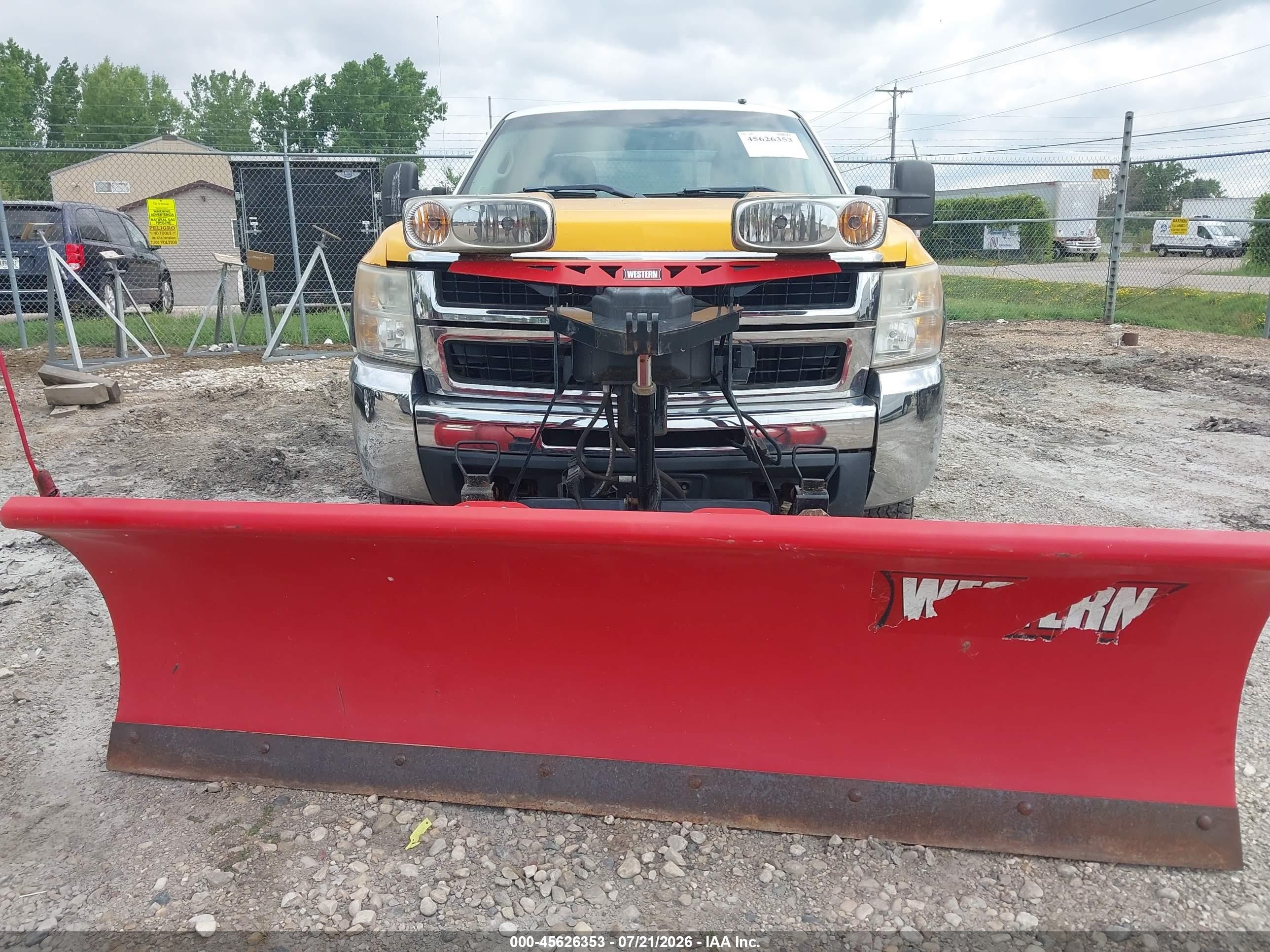 2007 Chevrolet Silverado 2500hd Lt1 Yellow vin: 1GCHK29K07E579243