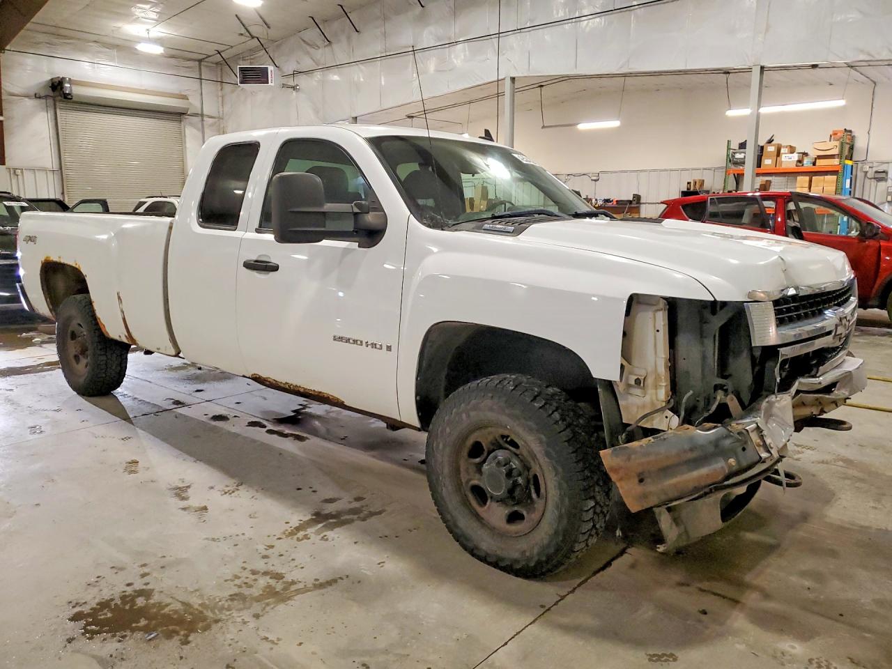 2007 Chevrolet Silverado K2500 Heavy Duty White vin: 1GCHK29K07E603542