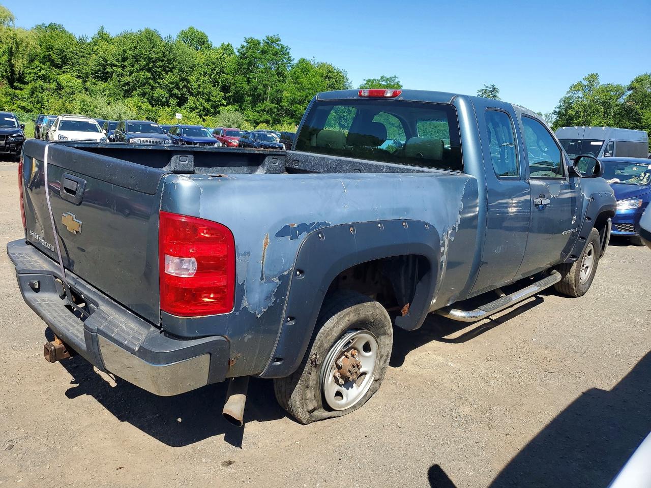 2008 Chevrolet Silverado K2500 Heavy Duty Teal vin: 1GCHK29K18E129456