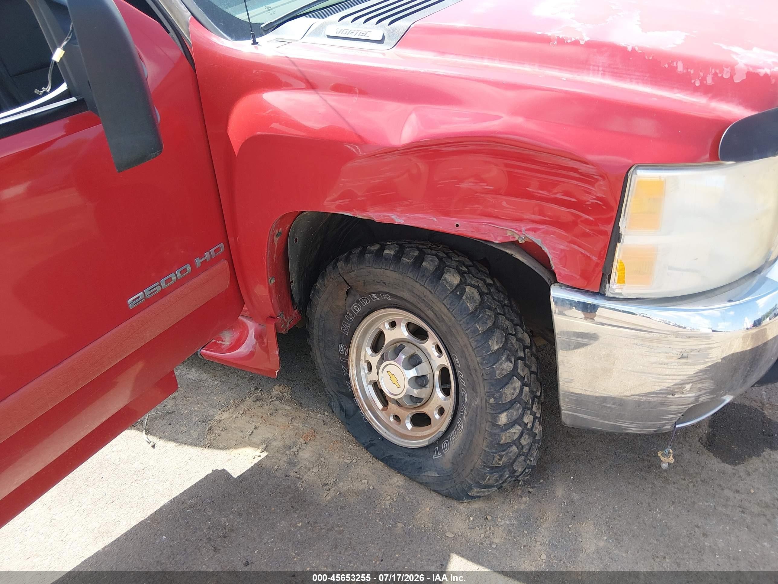 2008 Chevrolet Silverado 2500hd Lt1 Red vin: 1GCHK29K18E201286