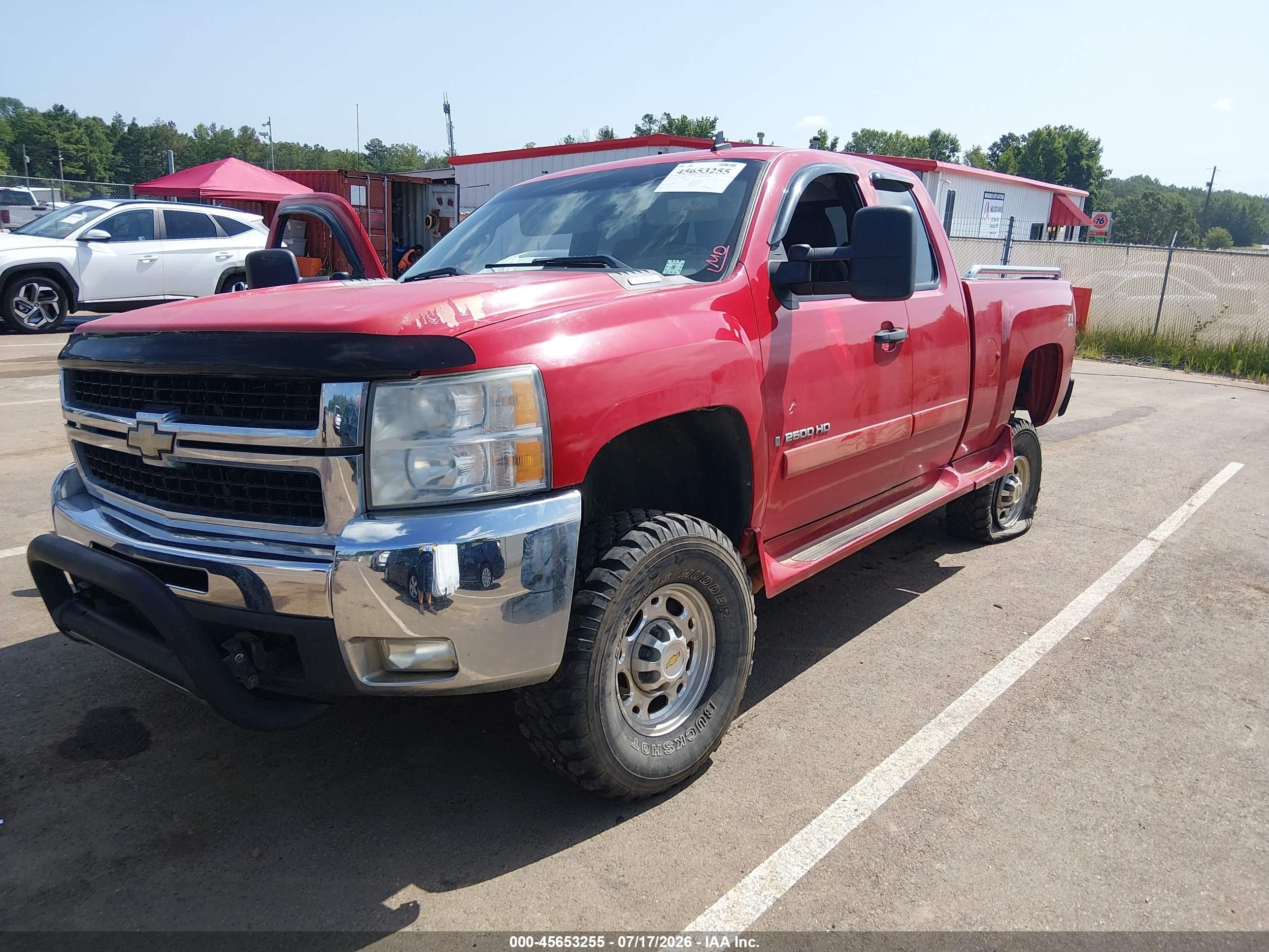 2008 Chevrolet Silverado 2500hd Lt1 Red vin: 1GCHK29K18E201286