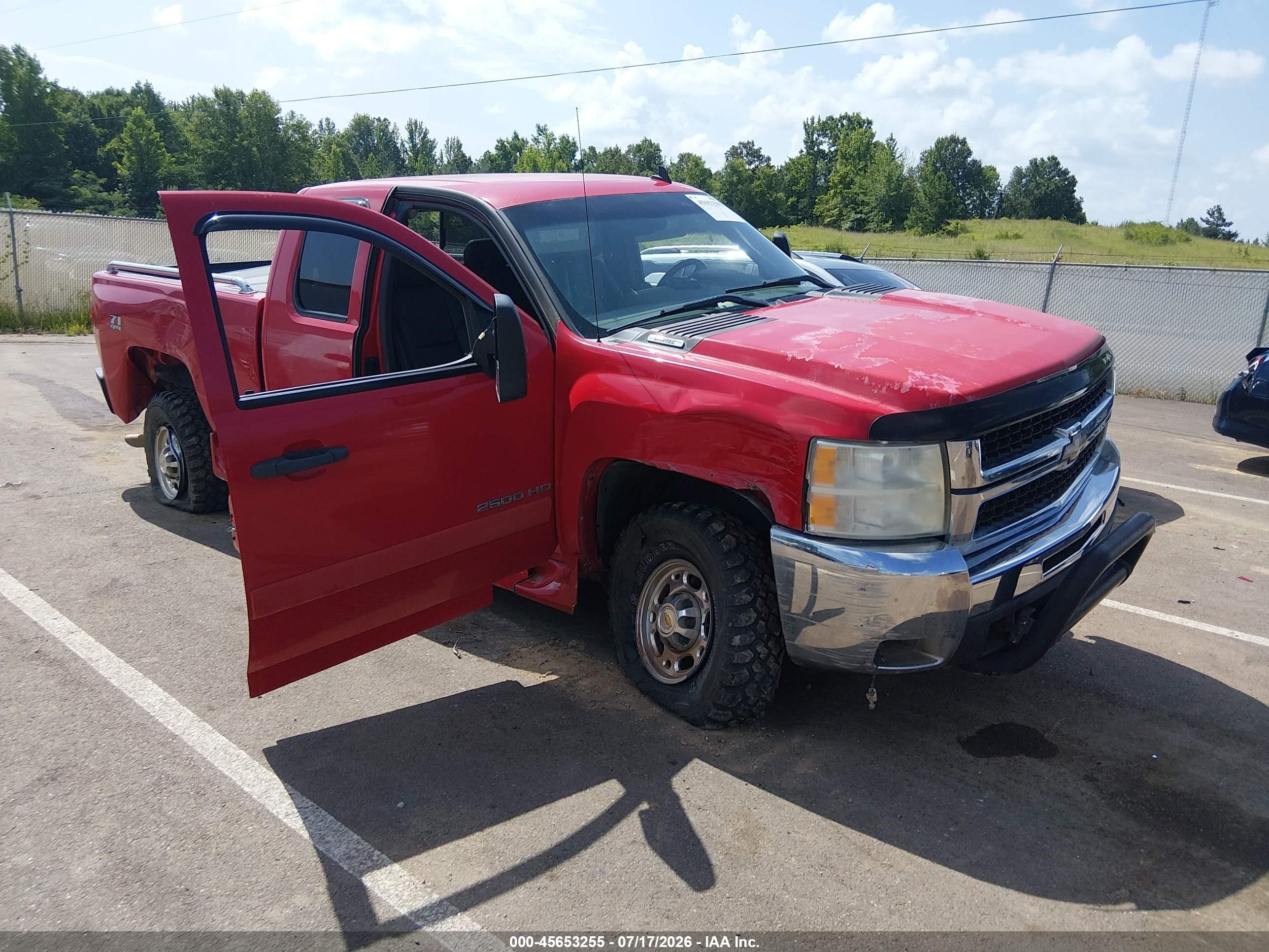 2008 Chevrolet Silverado 2500hd Lt1 Red vin: 1GCHK29K18E201286