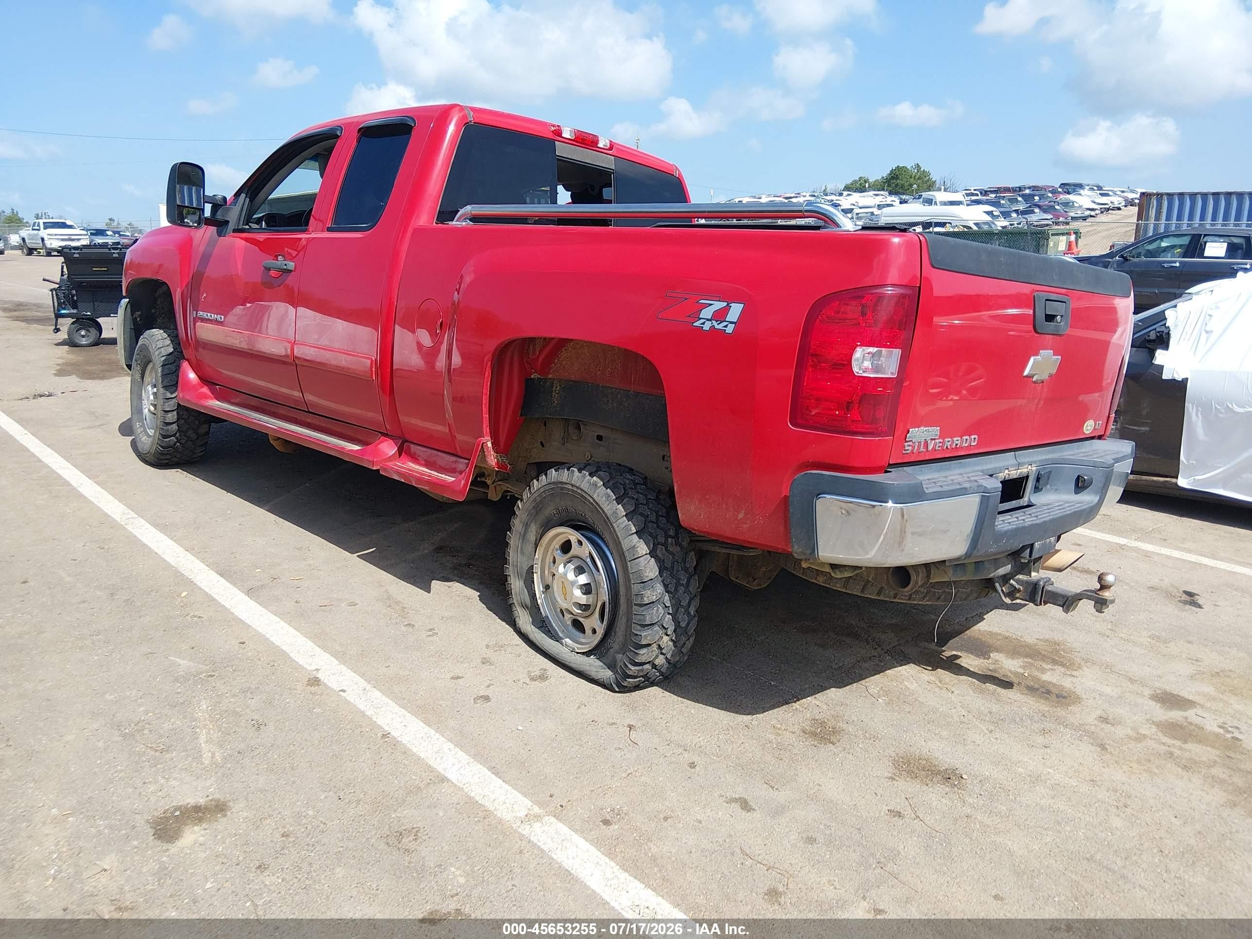 2008 Chevrolet Silverado 2500hd Lt1 Red vin: 1GCHK29K18E201286
