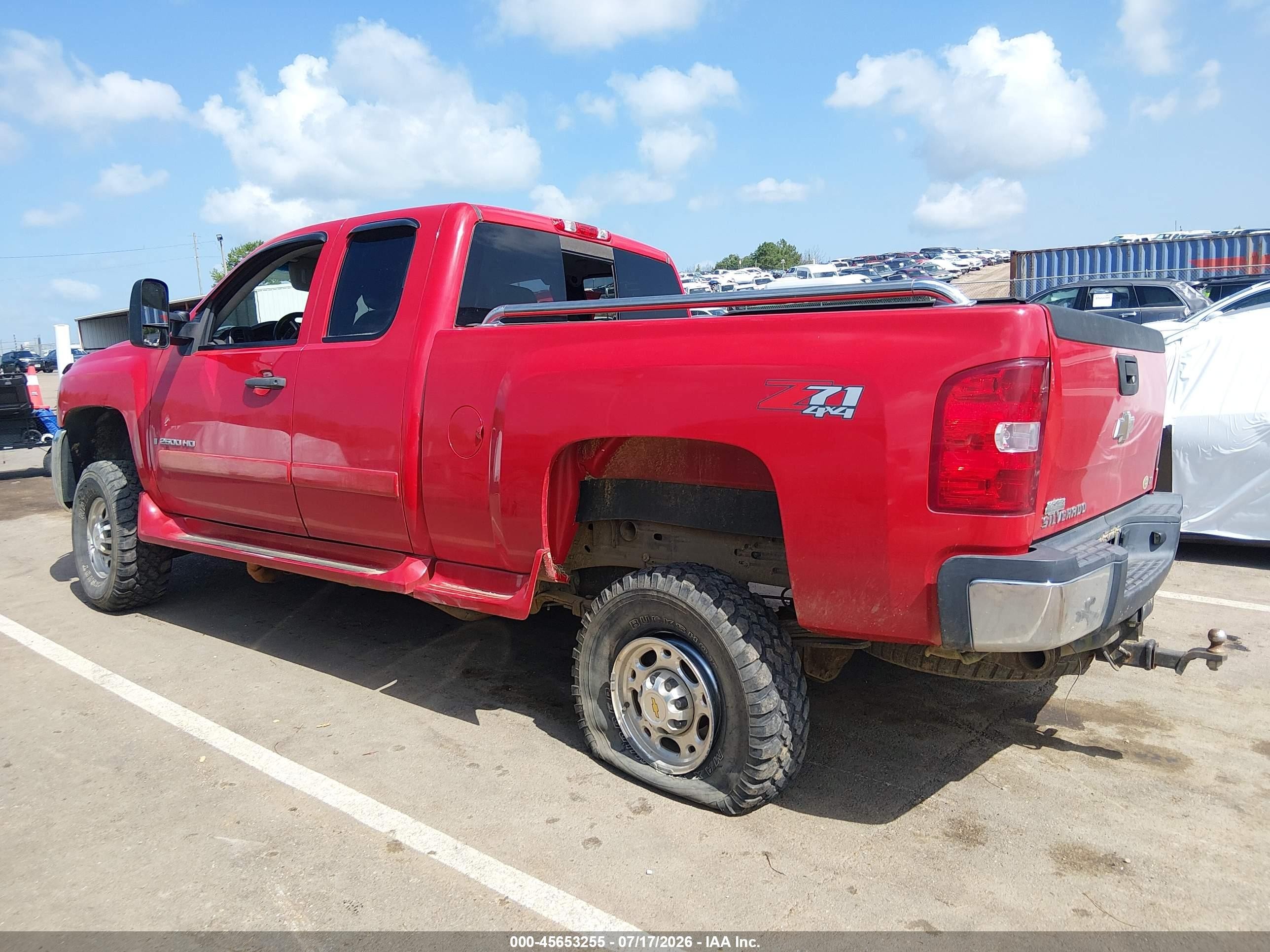 2008 Chevrolet Silverado 2500hd Lt1 Red vin: 1GCHK29K18E201286