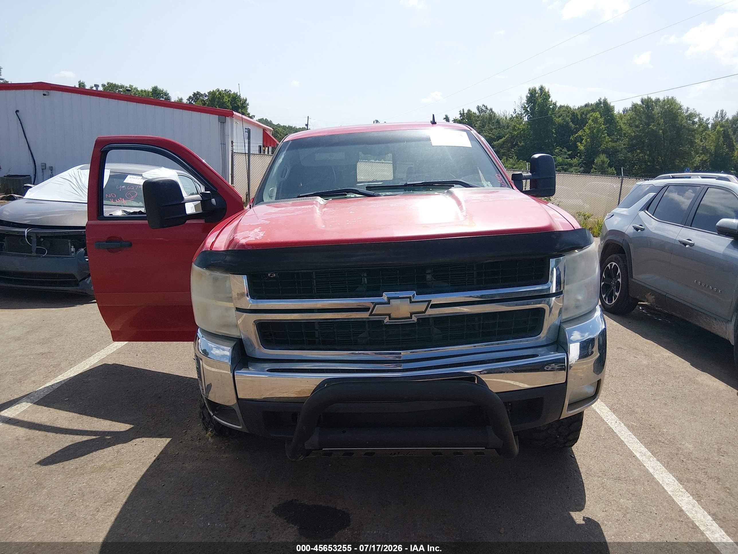2008 Chevrolet Silverado 2500hd Lt1 Red vin: 1GCHK29K18E201286