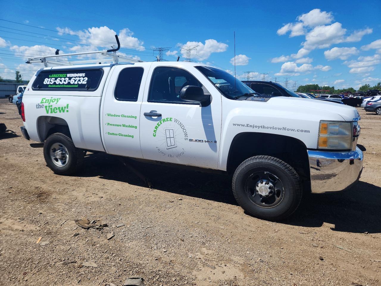 2008 Chevrolet Silverado K2500 Heavy Duty White vin: 1GCHK29K28E209476