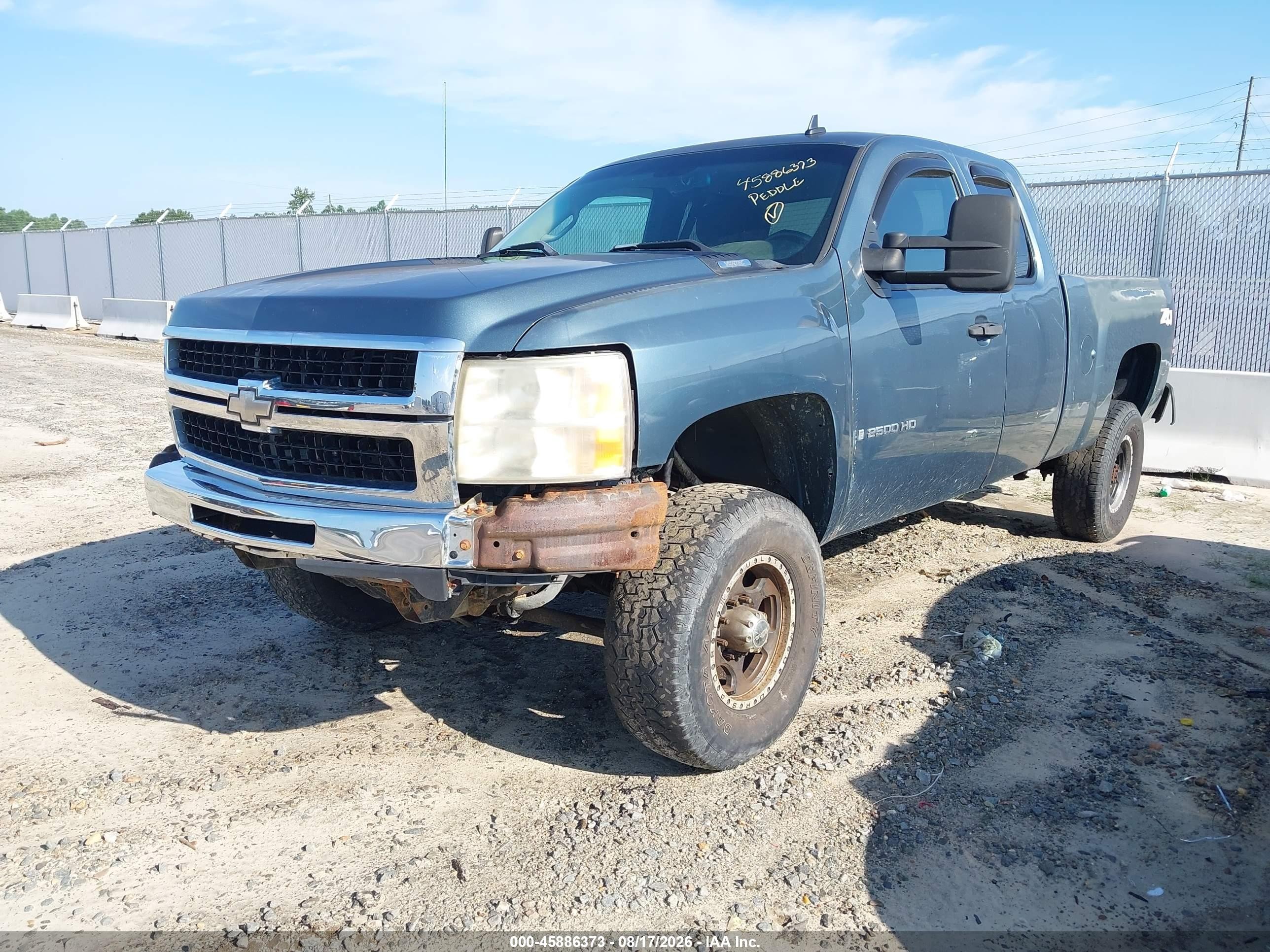 2007 Chevrolet Silverado 2500hd Lt1 Blue vin: 1GCHK29K47E508126