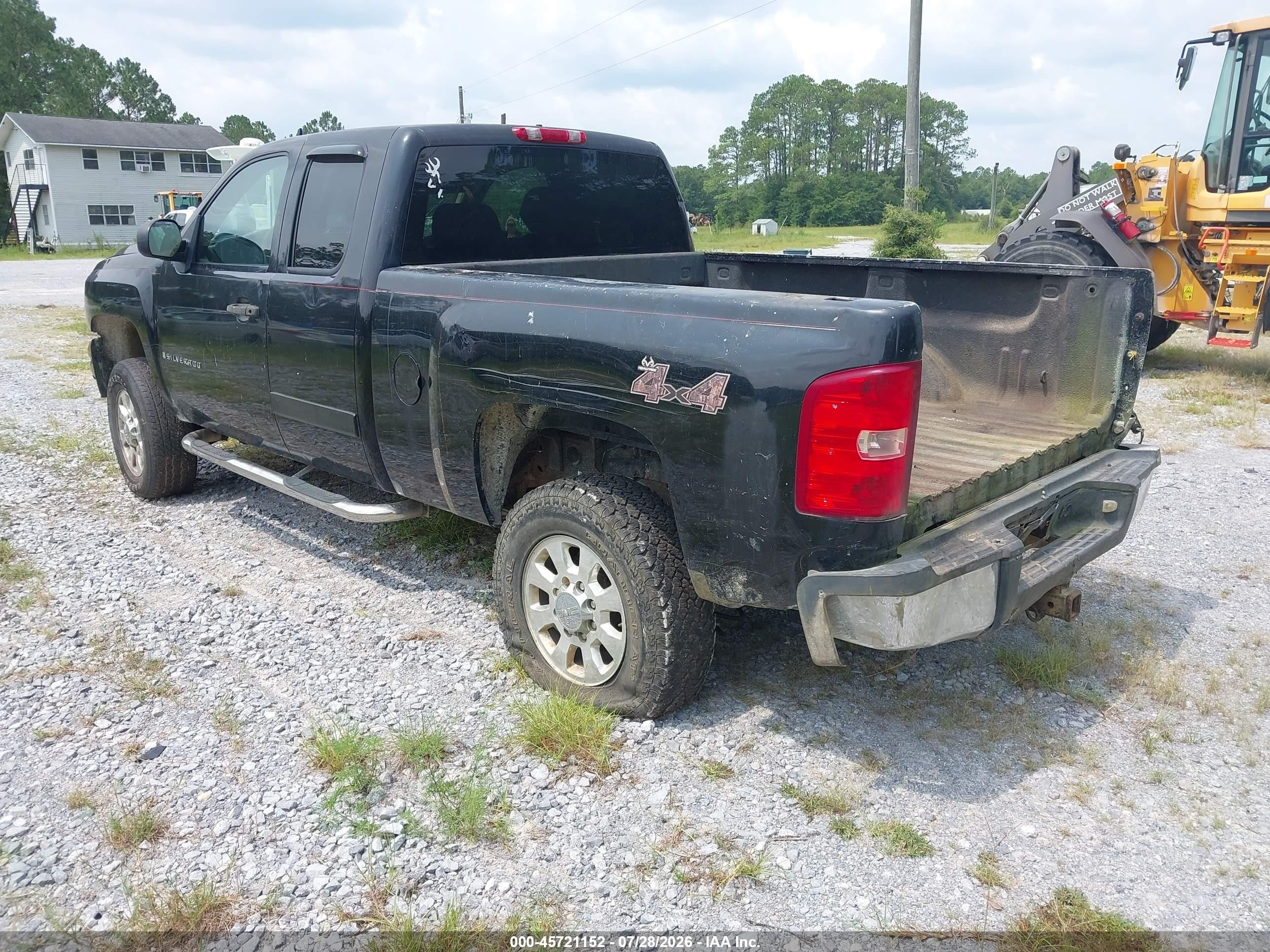 2007 Chevrolet Silverado 2500hd Lt1 Black vin: 1GCHK29K47E509664