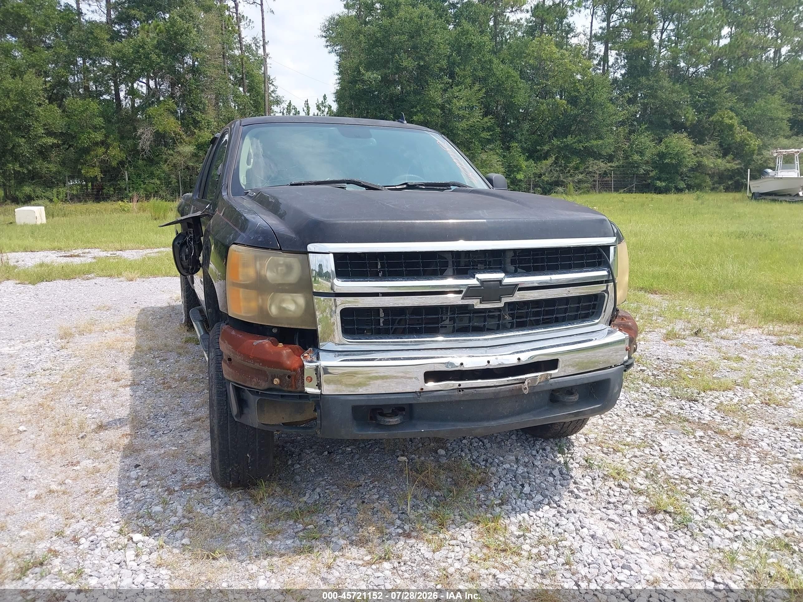 2007 Chevrolet Silverado 2500hd Lt1 Black vin: 1GCHK29K47E509664