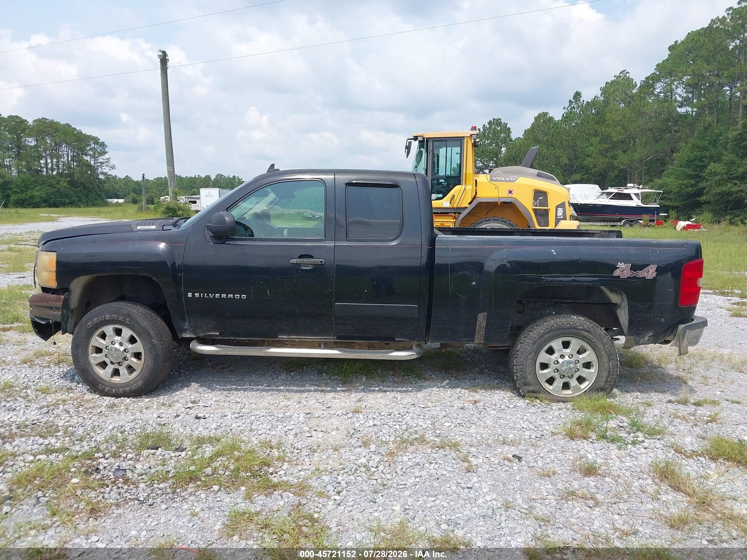 2007 Chevrolet Silverado 2500hd Lt1 Black vin: 1GCHK29K47E509664