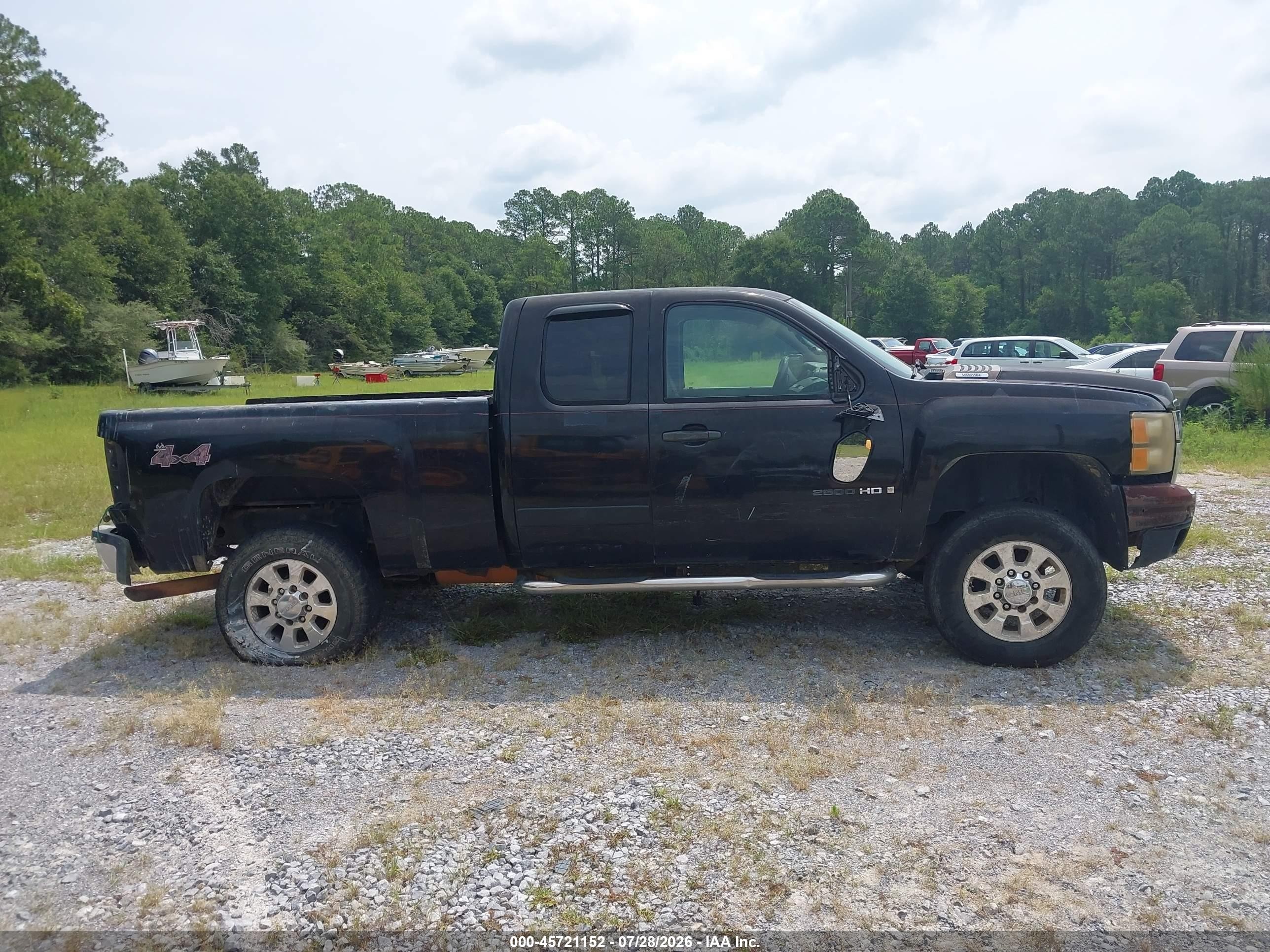 2007 Chevrolet Silverado 2500hd Lt1 Black vin: 1GCHK29K47E509664