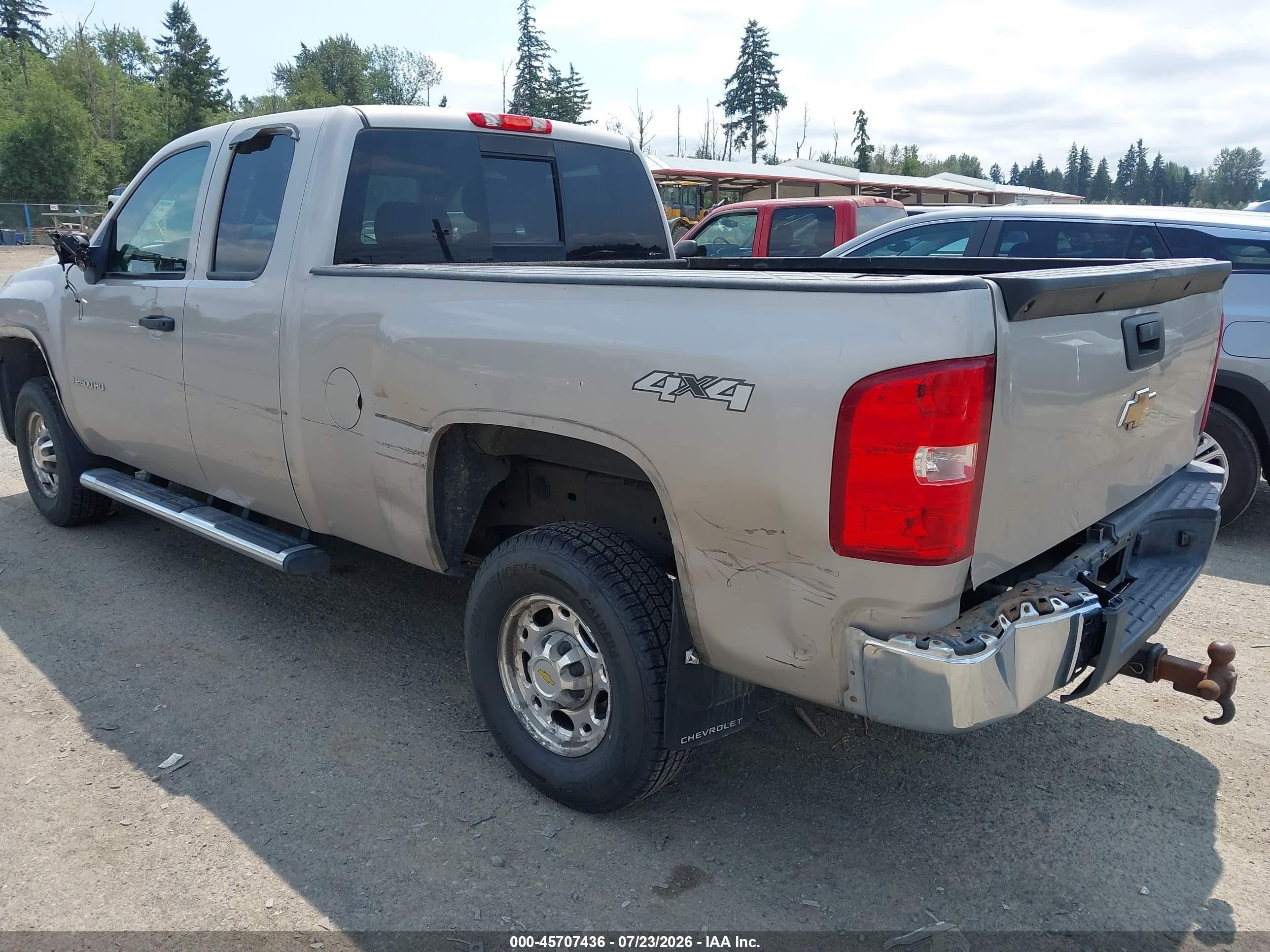 2007 Chevrolet Silverado 2500hd Lt1 Gray vin: 1GCHK29K47E567127