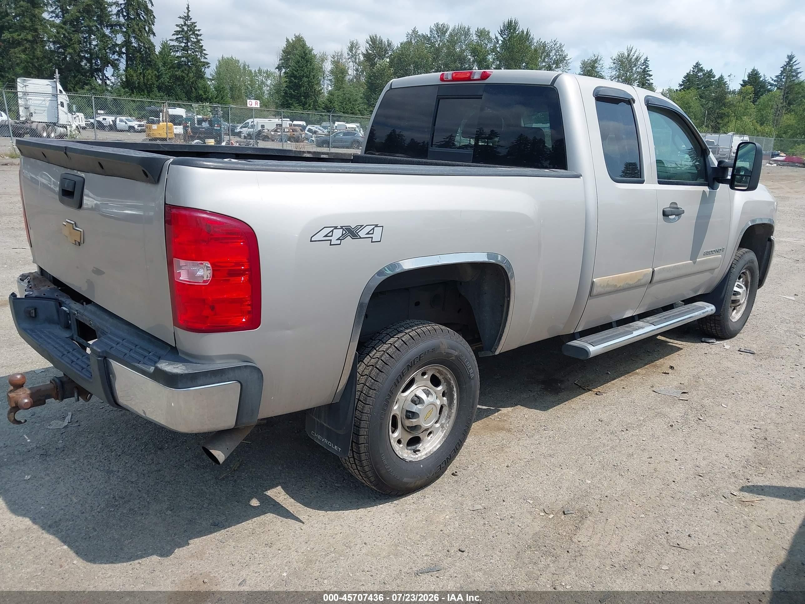 2007 Chevrolet Silverado 2500hd Lt1 Gray vin: 1GCHK29K47E567127
