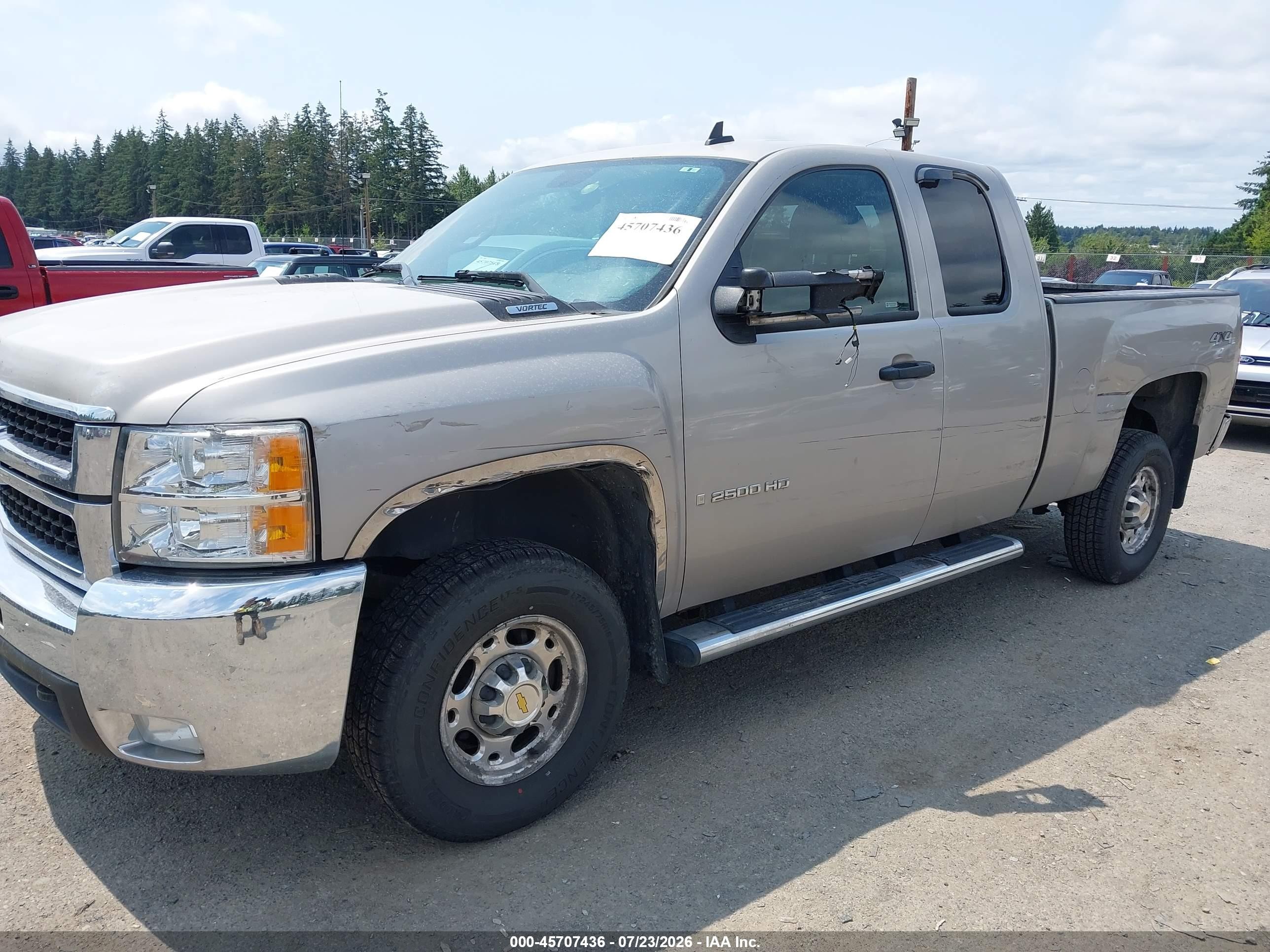 2007 Chevrolet Silverado 2500hd Lt1 Gray vin: 1GCHK29K47E567127