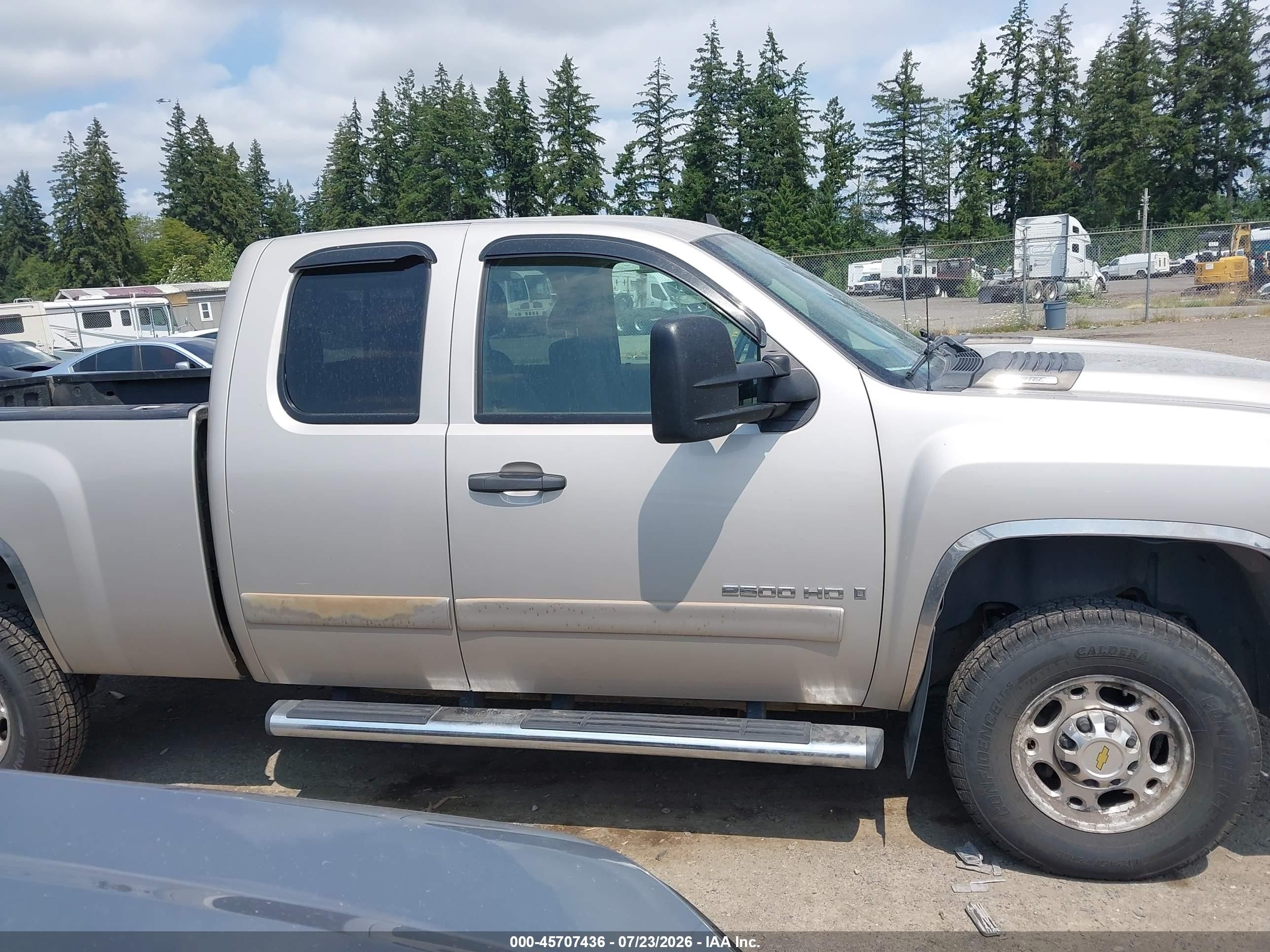 2007 Chevrolet Silverado 2500hd Lt1 Gray vin: 1GCHK29K47E567127