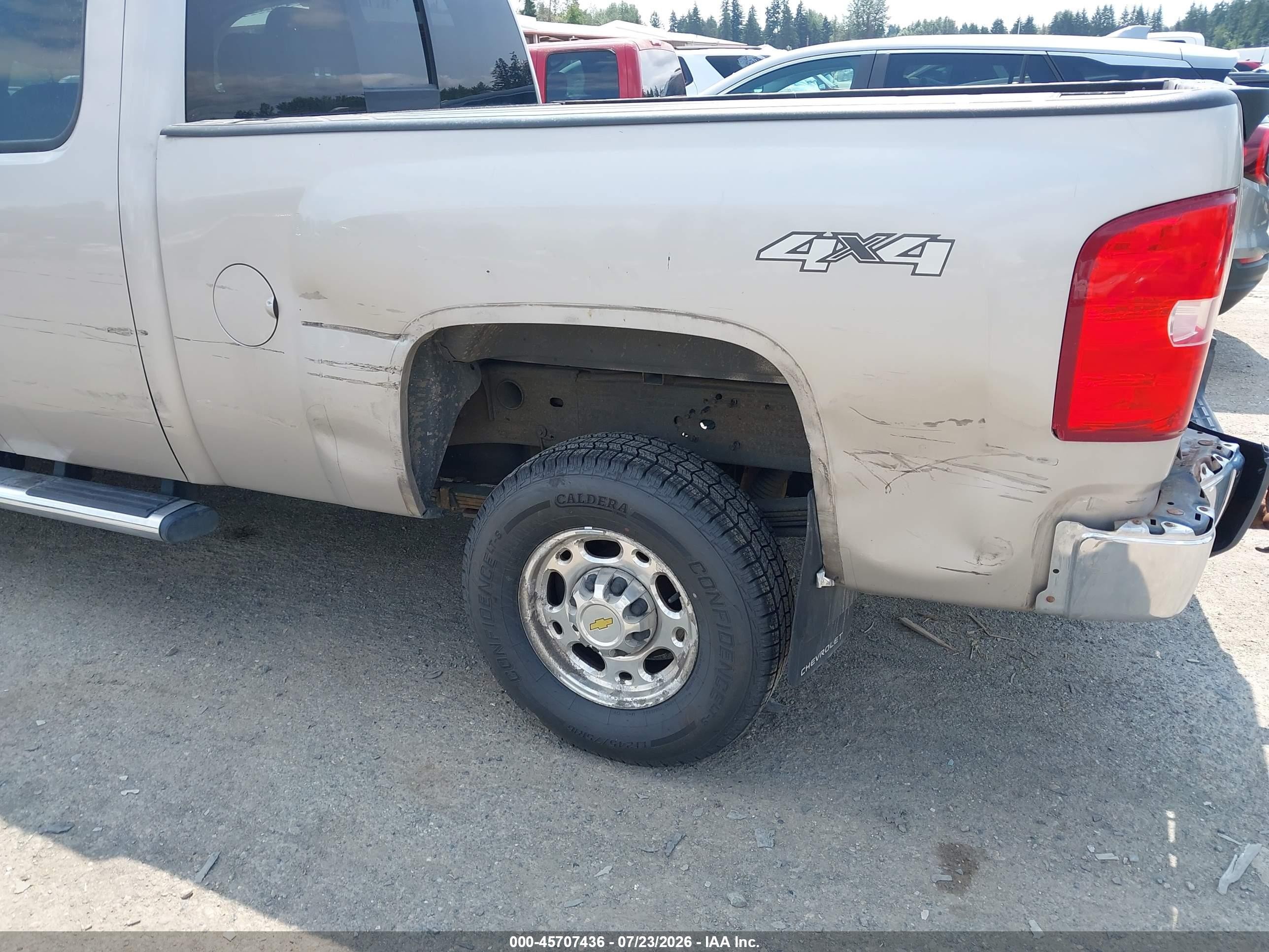 2007 Chevrolet Silverado 2500hd Lt1 Gray vin: 1GCHK29K47E567127