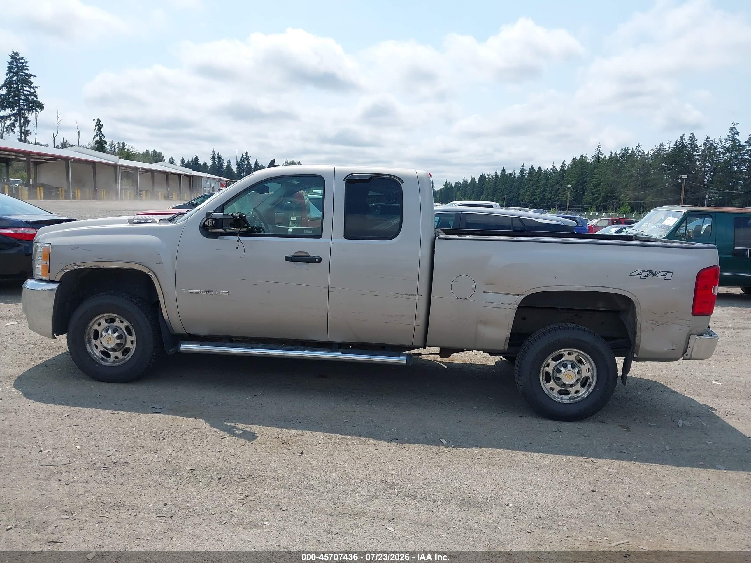 2007 Chevrolet Silverado 2500hd Lt1 Gray vin: 1GCHK29K47E567127