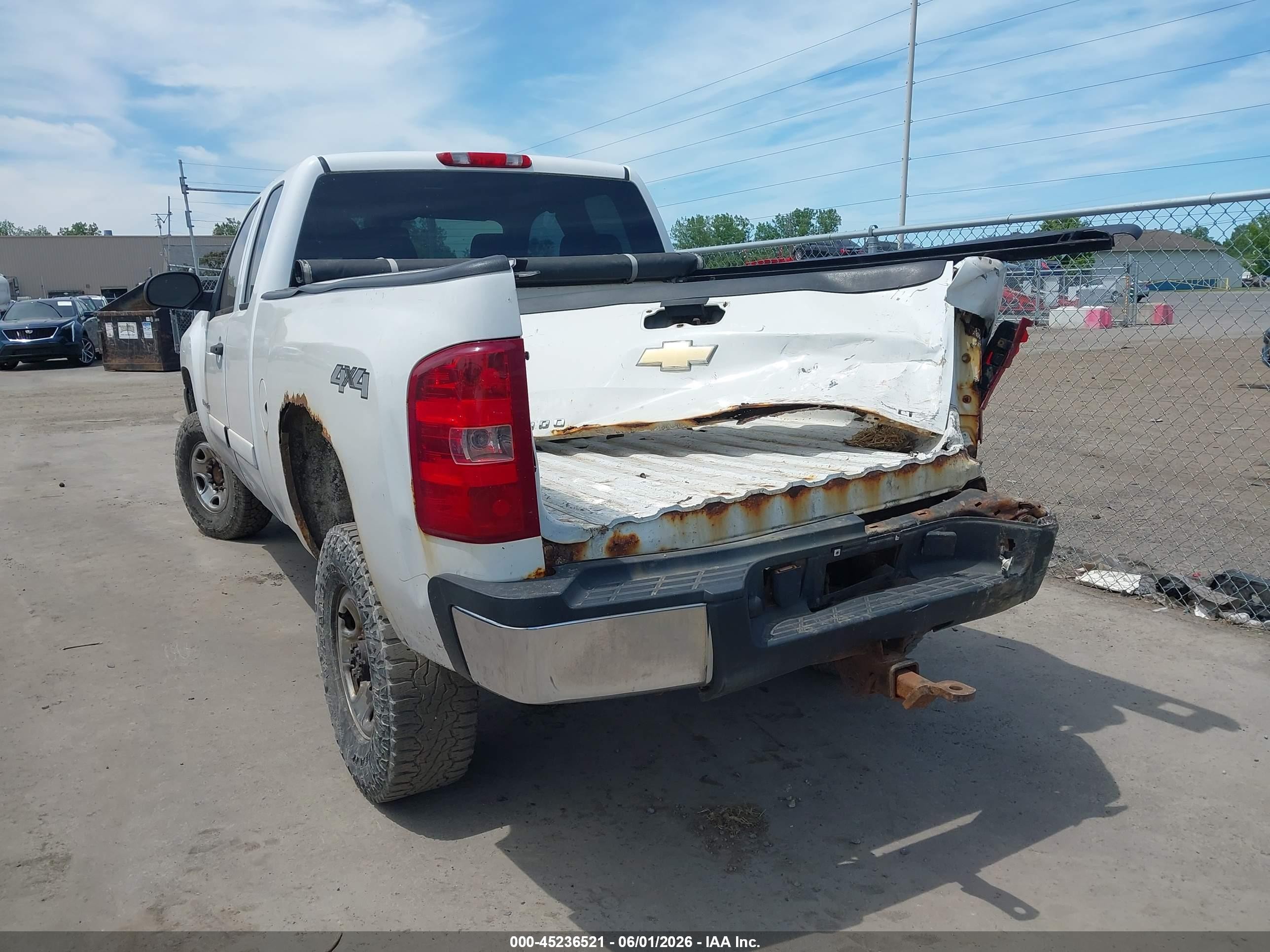 2008 Chevrolet Silverado 2500hd Lt1 White vin: 1GCHK29K58E107749
