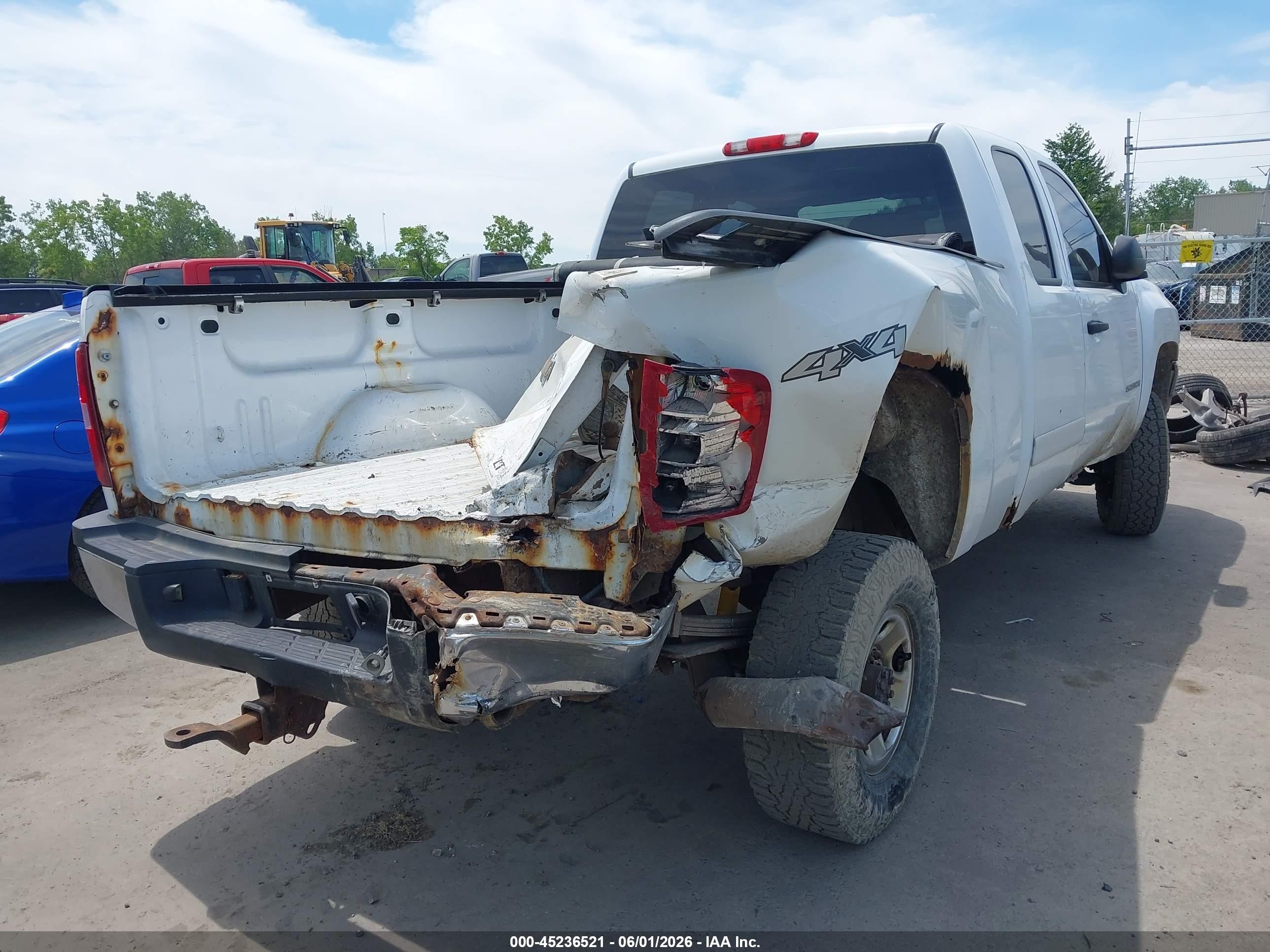 2008 Chevrolet Silverado 2500hd Lt1 White vin: 1GCHK29K58E107749