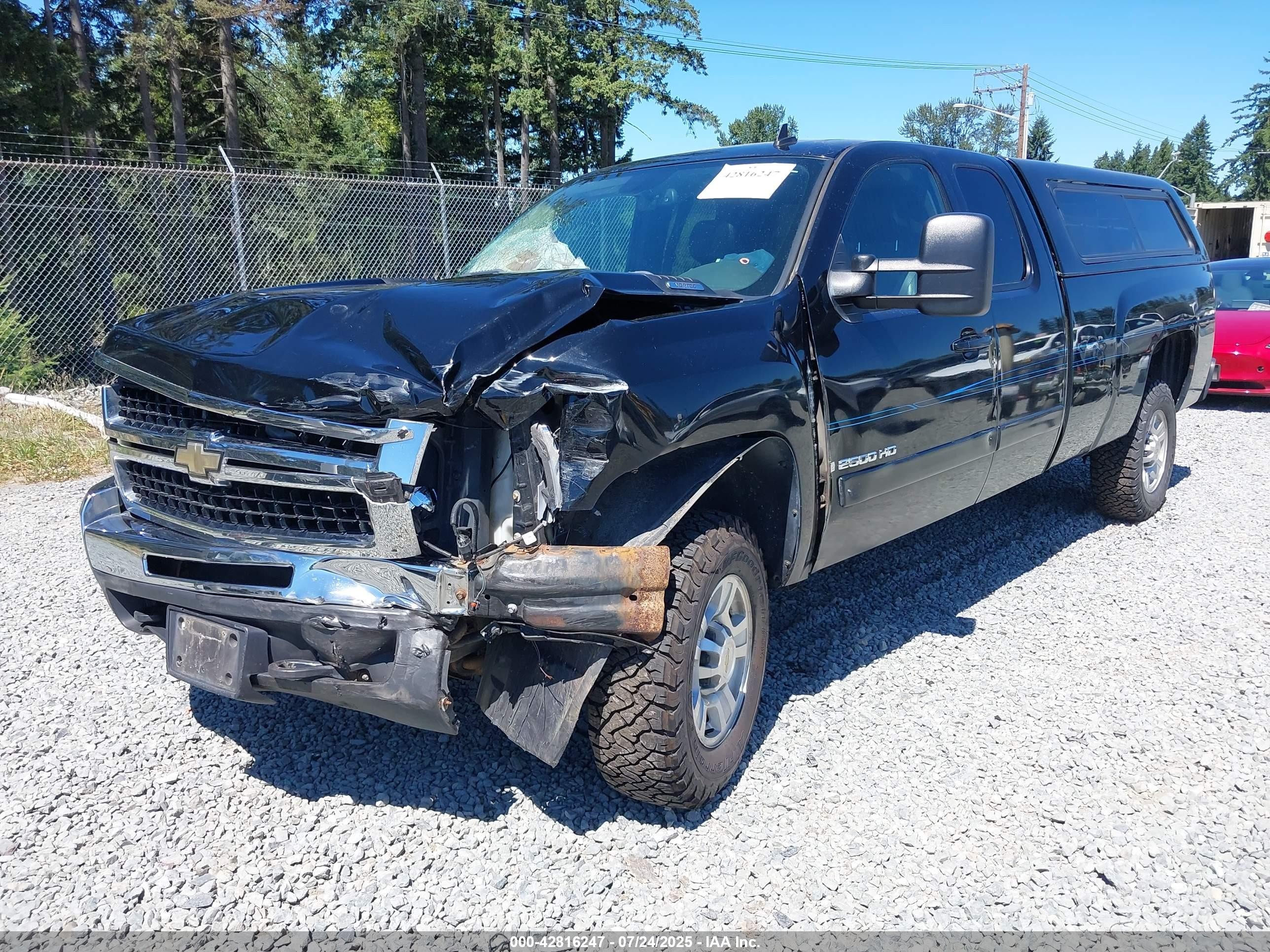 2008 Chevrolet Silverado 2500hd Ltz Black vin: 1GCHK29KX8E124630