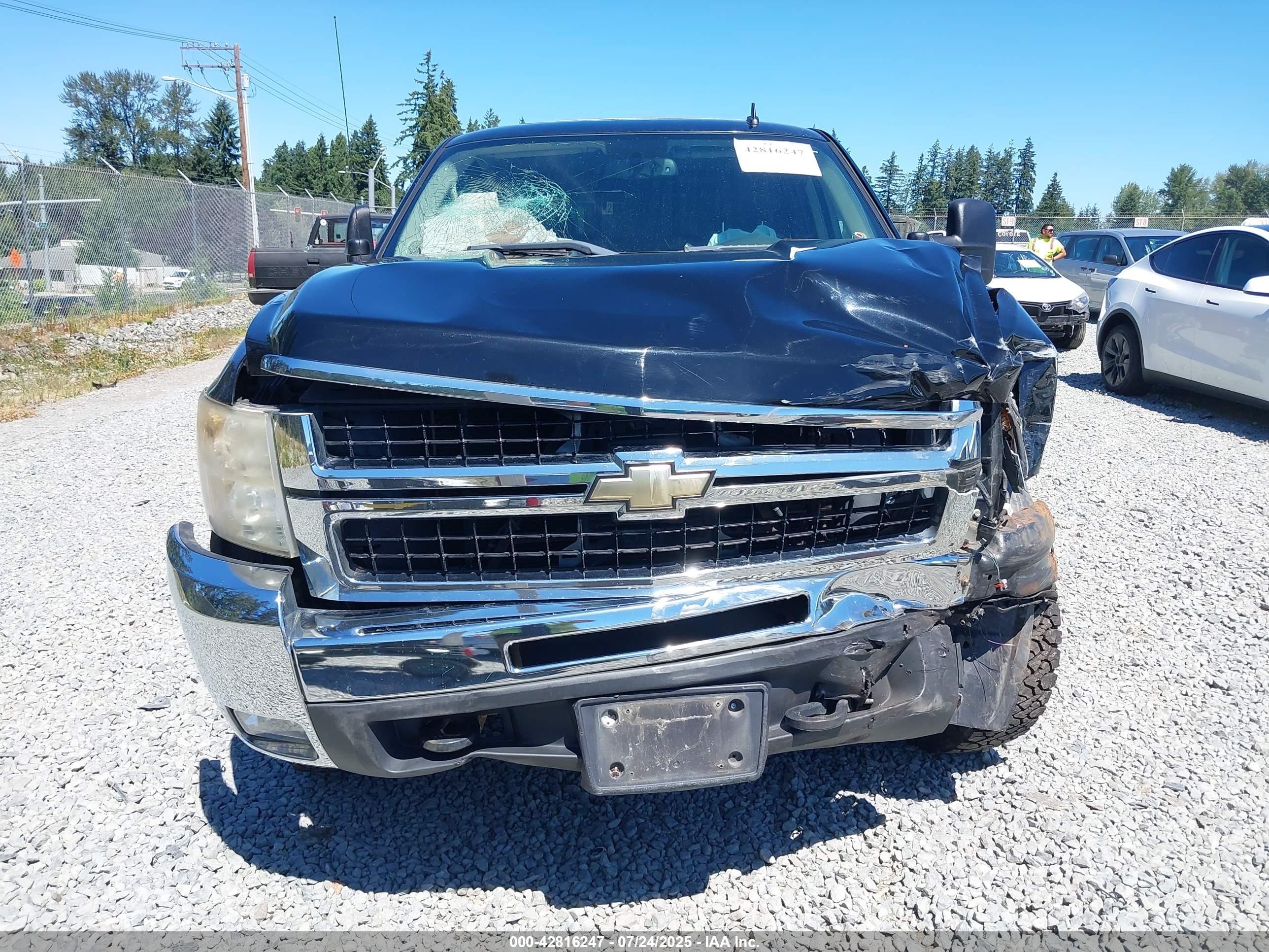 2008 Chevrolet Silverado 2500hd Ltz Black vin: 1GCHK29KX8E124630